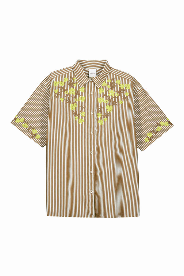 Wildflower Shirt - Treetop Stripe