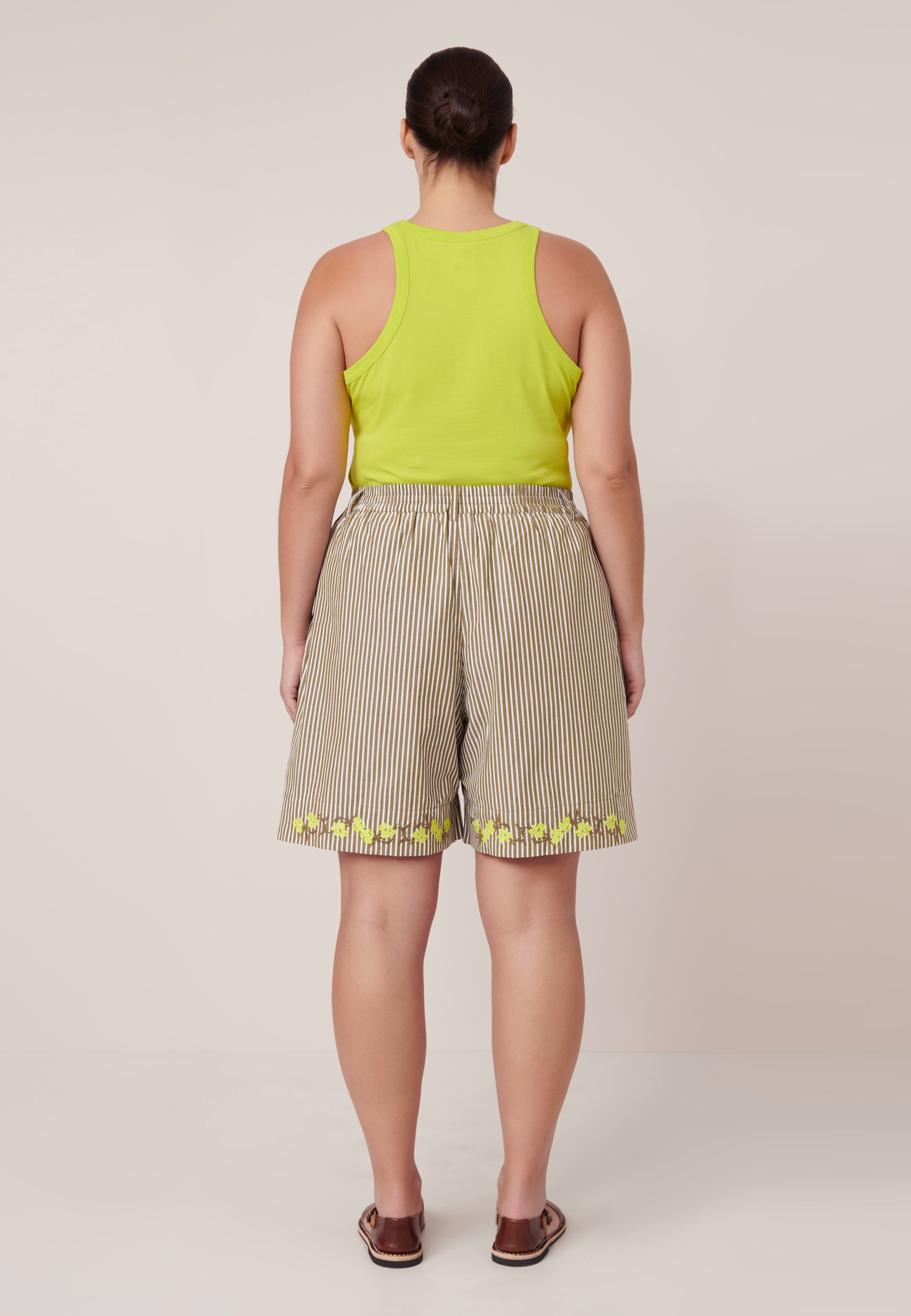 Wildflower Shorts - Treetop Stripe