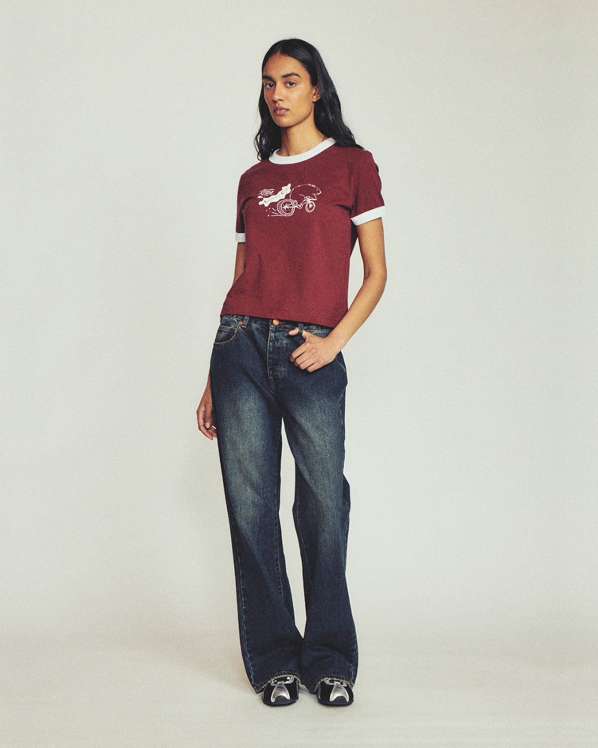 Burrows Tee - Maroon
