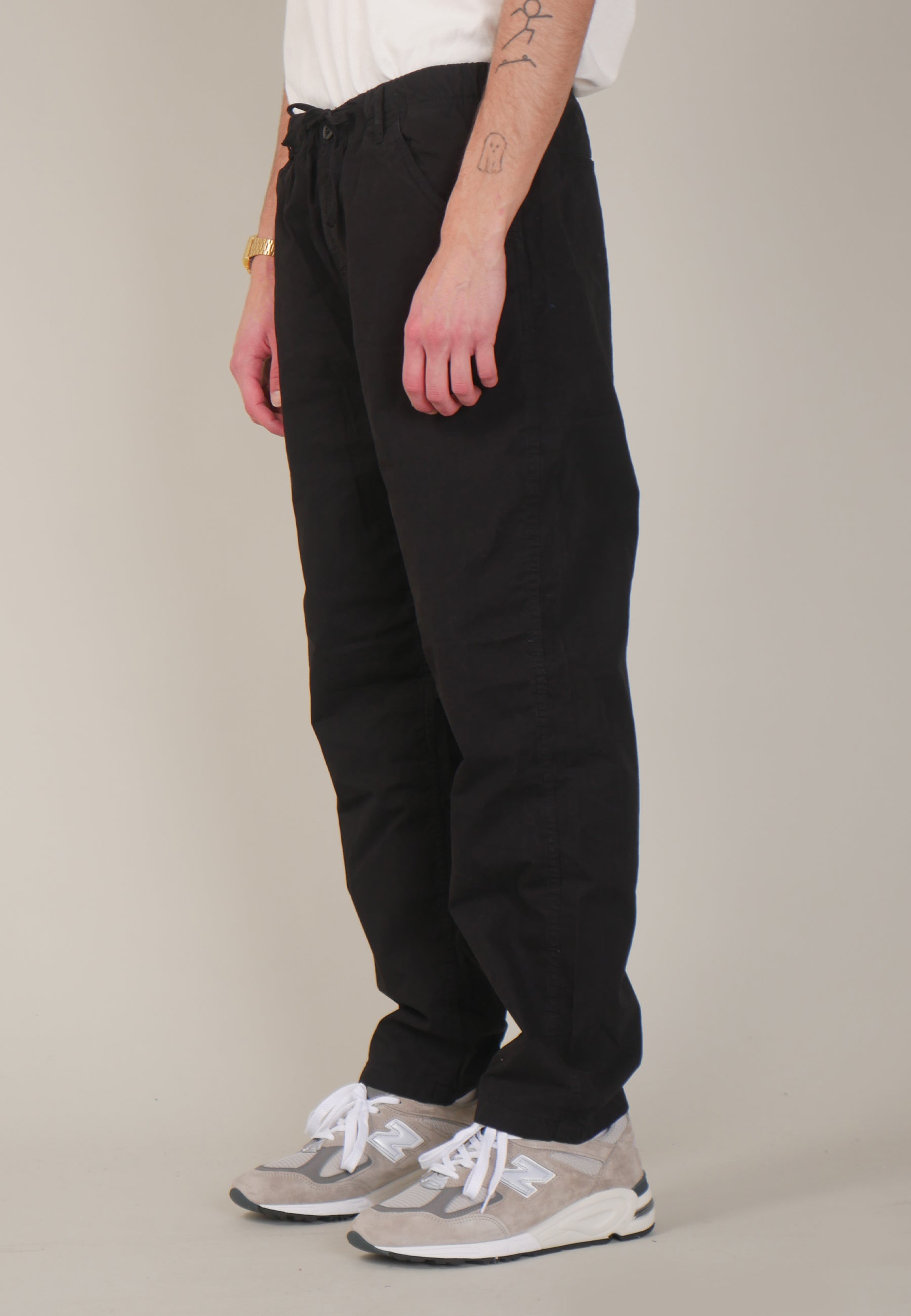 Rec Pant - black poplin