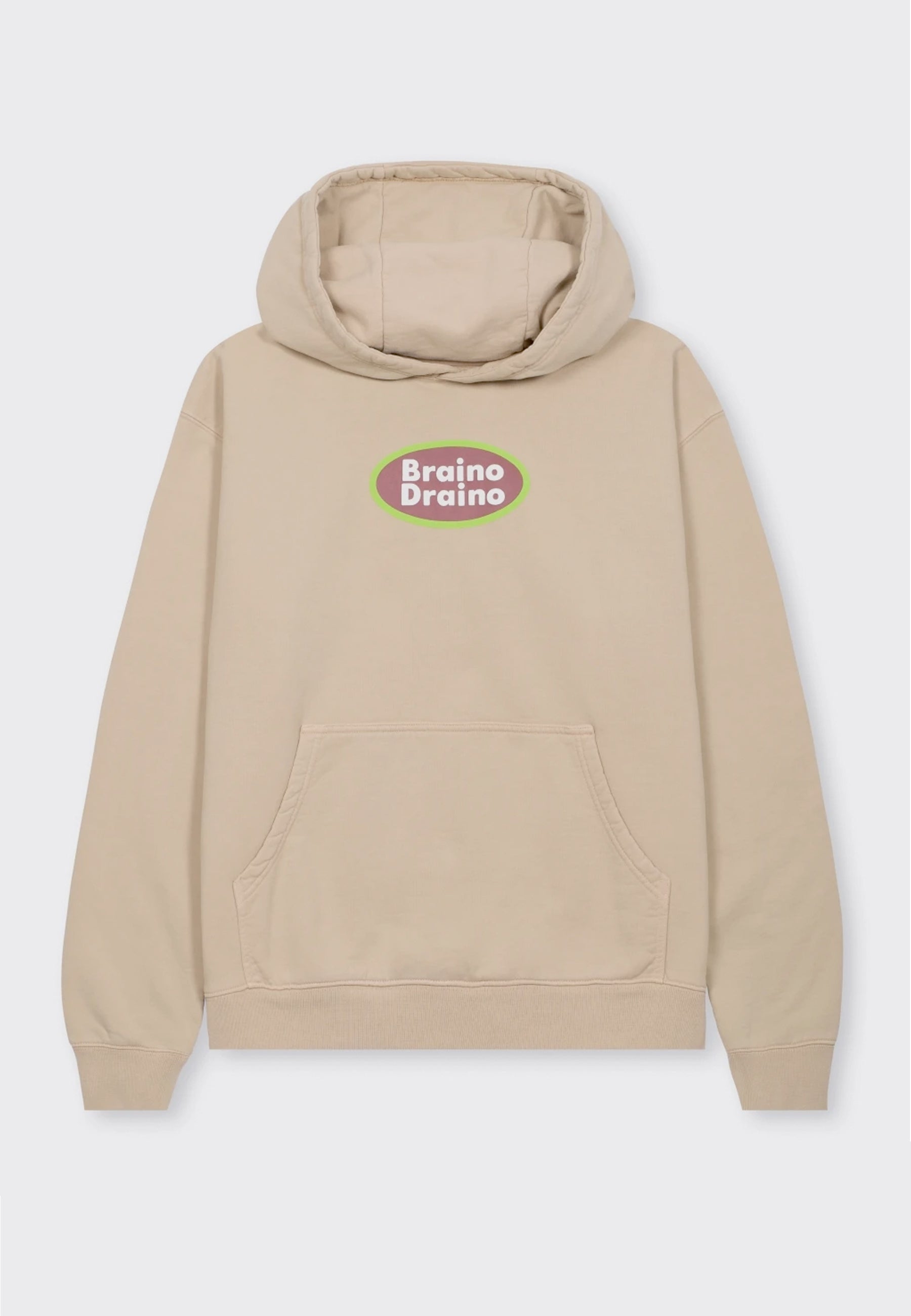 Braino Draino Hoodie - tan