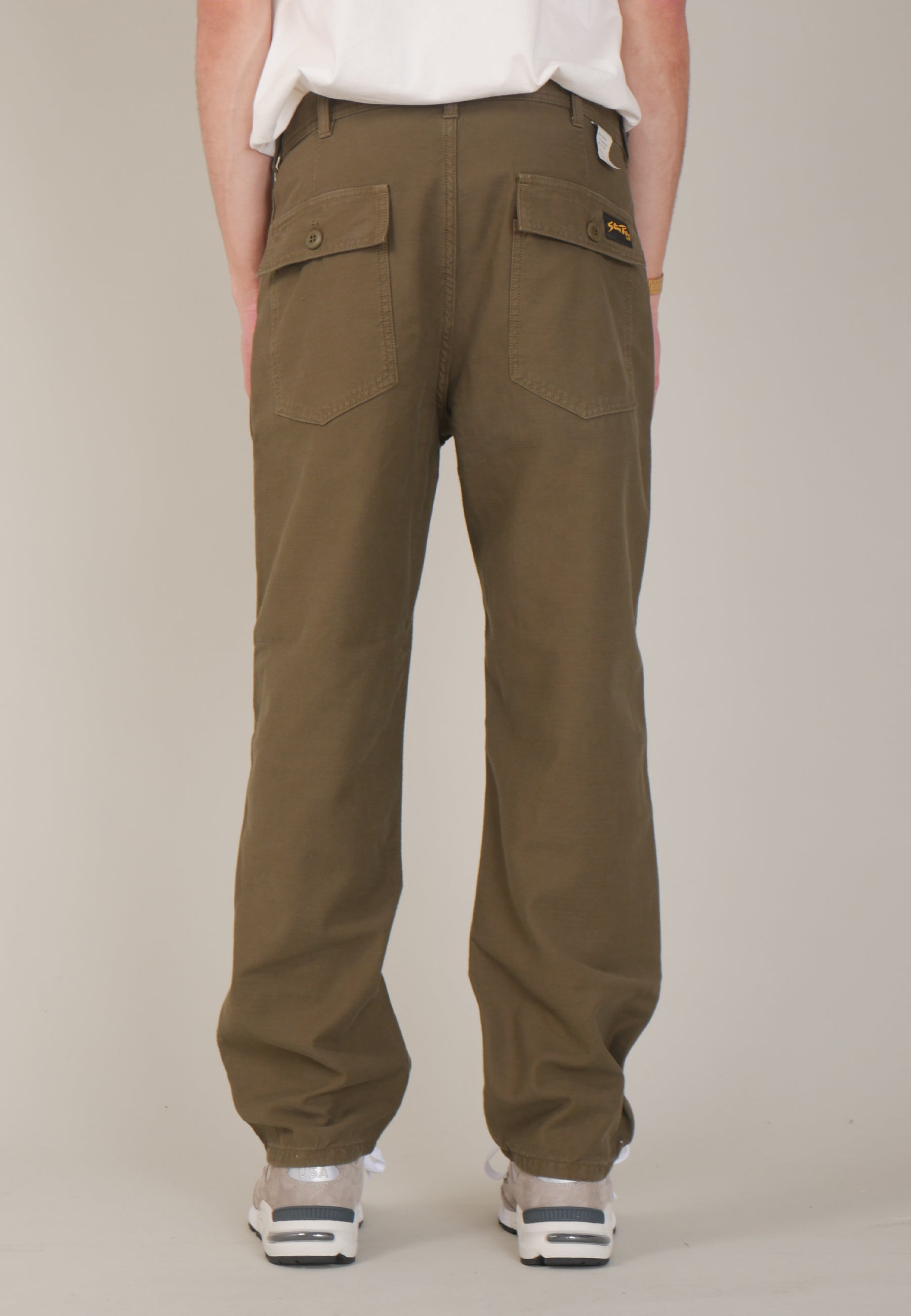 Fat Pant - Olive Sateen