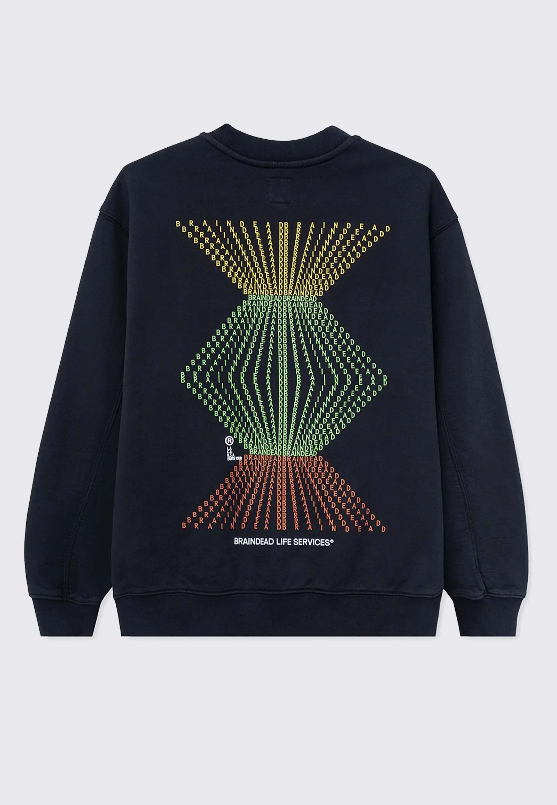 Fractal Crewneck - black