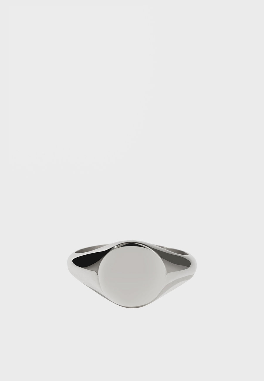 Sunset Signet Ring - Silver