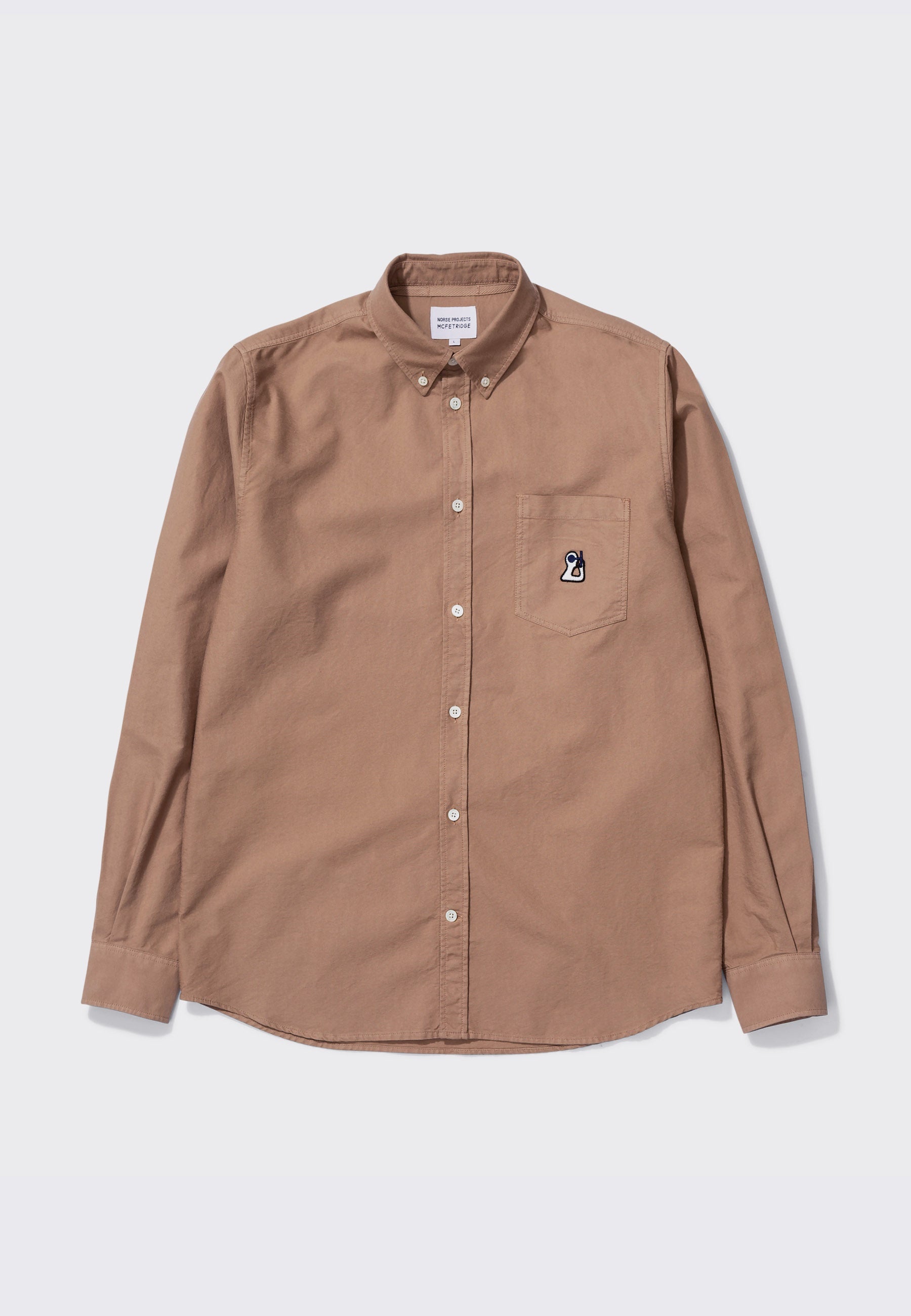 GM x NP Anton Oxford Shirt - dark khaki