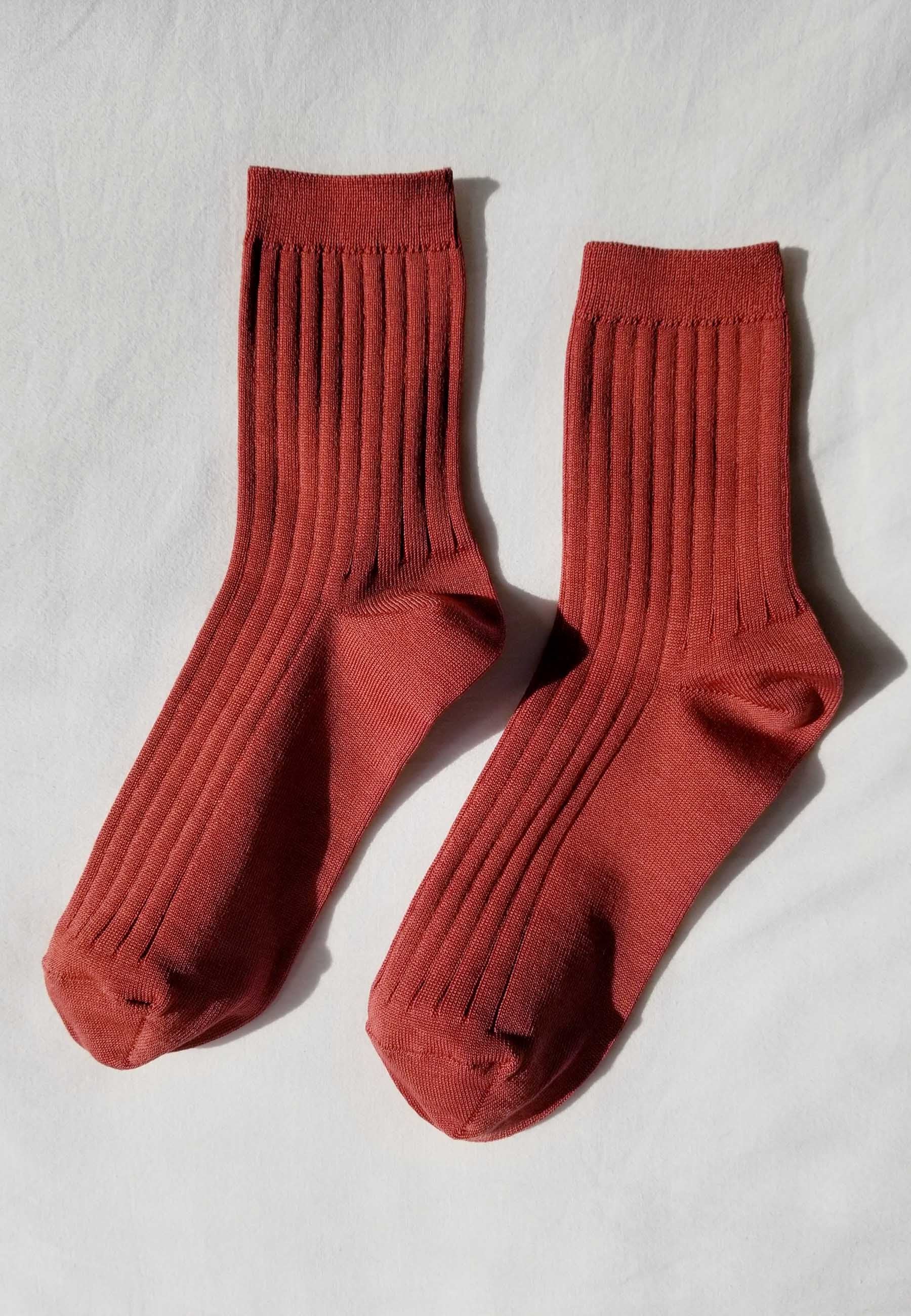 Her Socks - terracotta