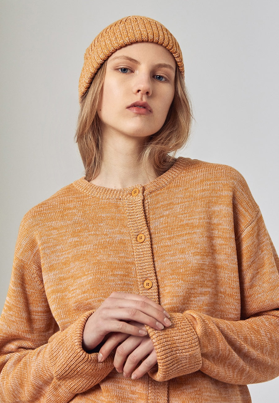 Kowtow Horizon Beanie - amber melange - Good As Gold