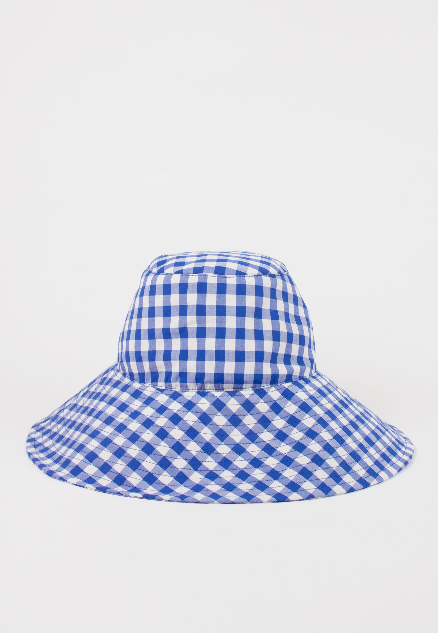 Slowlane | Niki Bucket Hat - blue gingham | Good As Gold, NZ