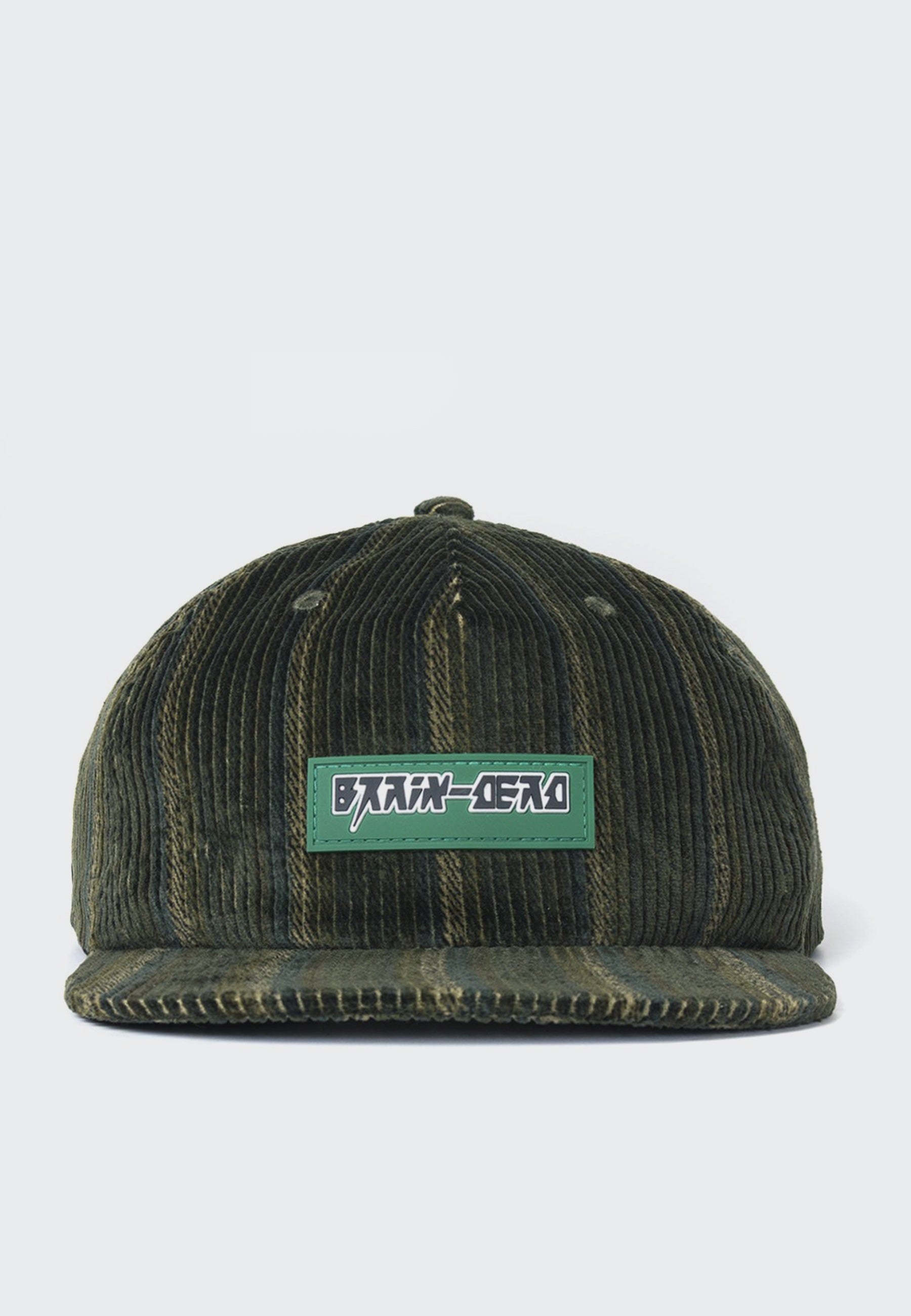 Brain Dead Cord 5 Panel Cap - green stripe - Good As Gold