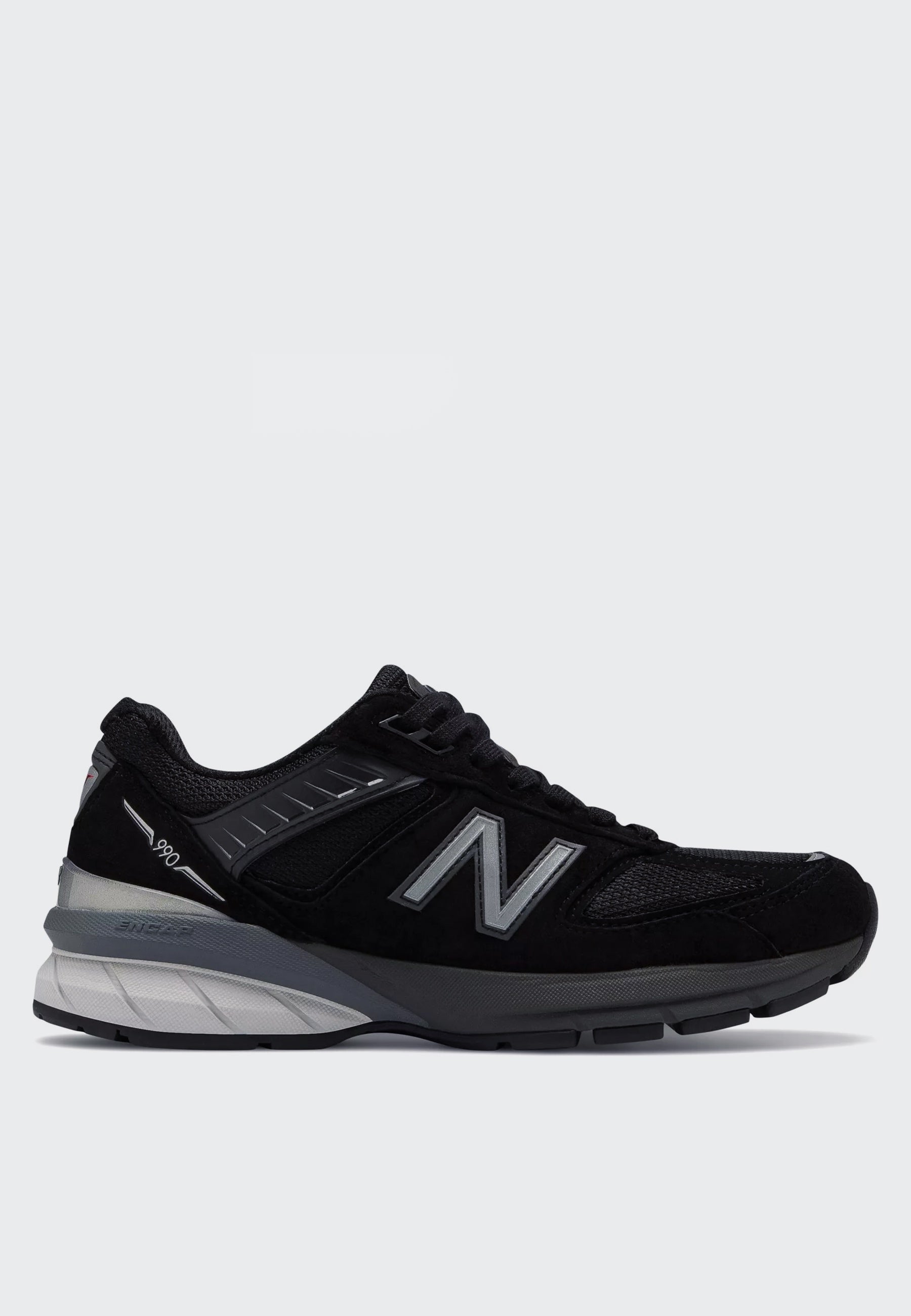 New Balance Womens 990v5 Made in US - black/silver - Good As Gold