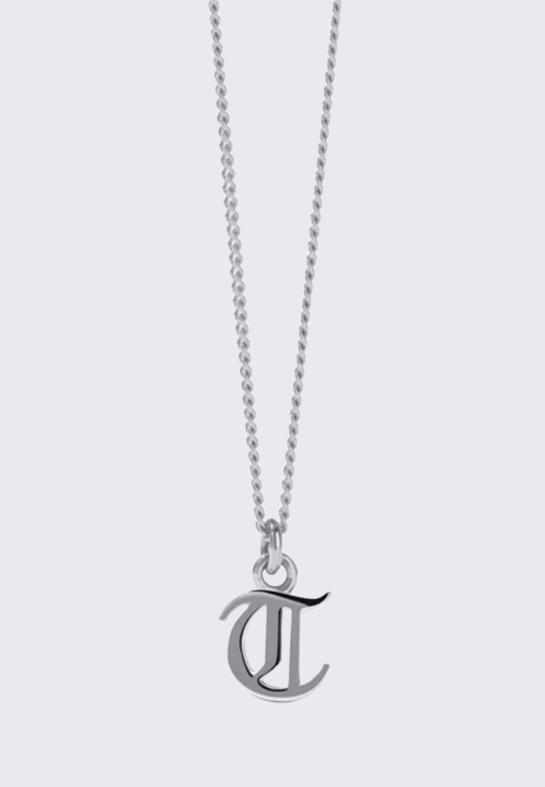 Mini Letter Necklace - Silver