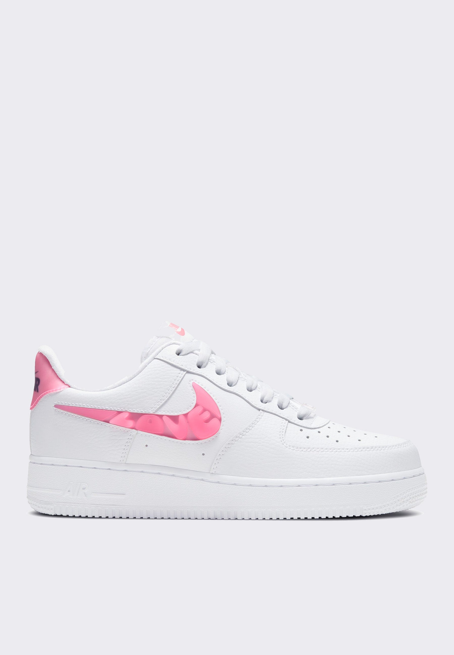 Womens Air Force 1 '07 SE Love For All - white/sunset/pulse black/clear