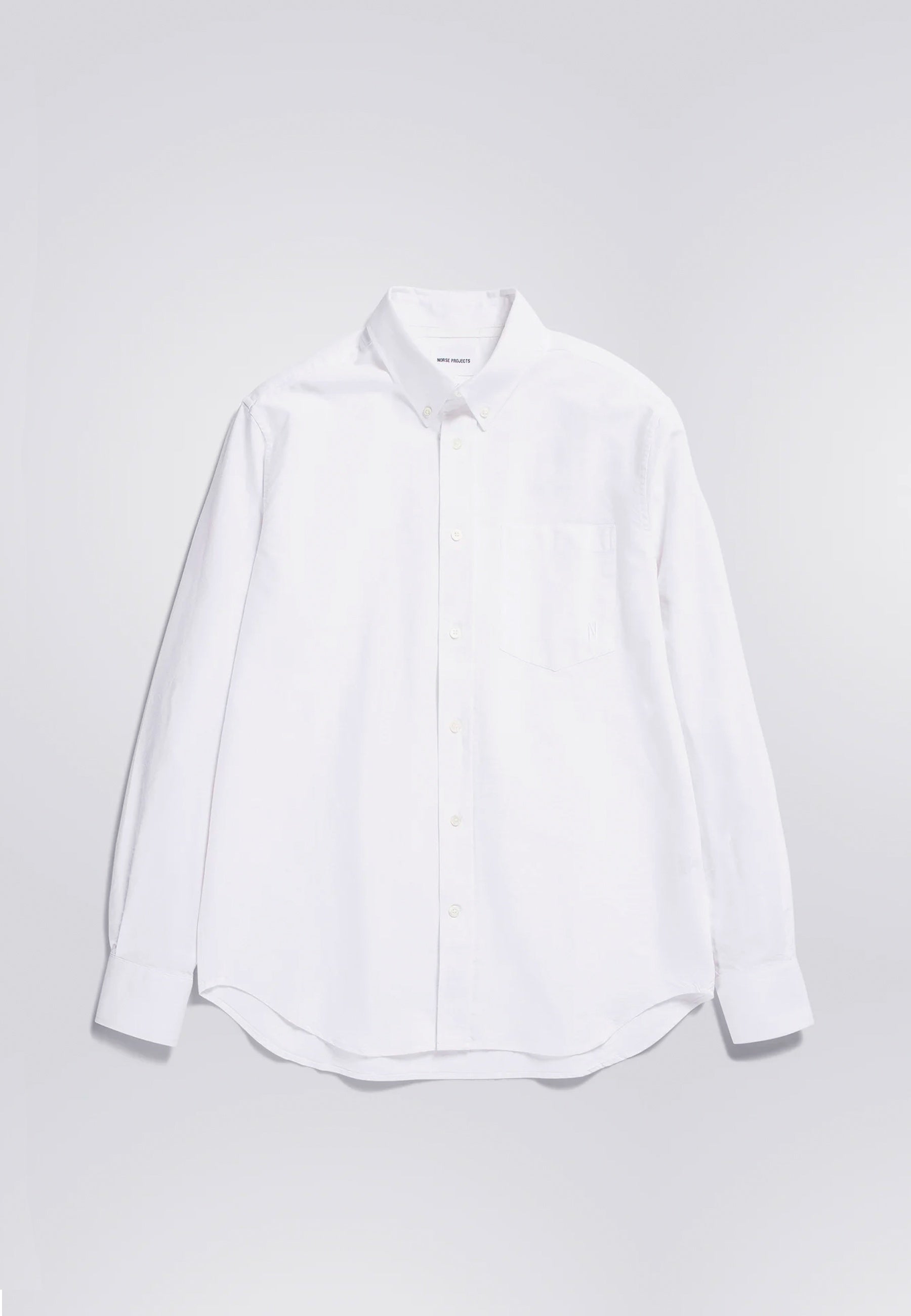 Algot Oxford Monogram Shirt - White