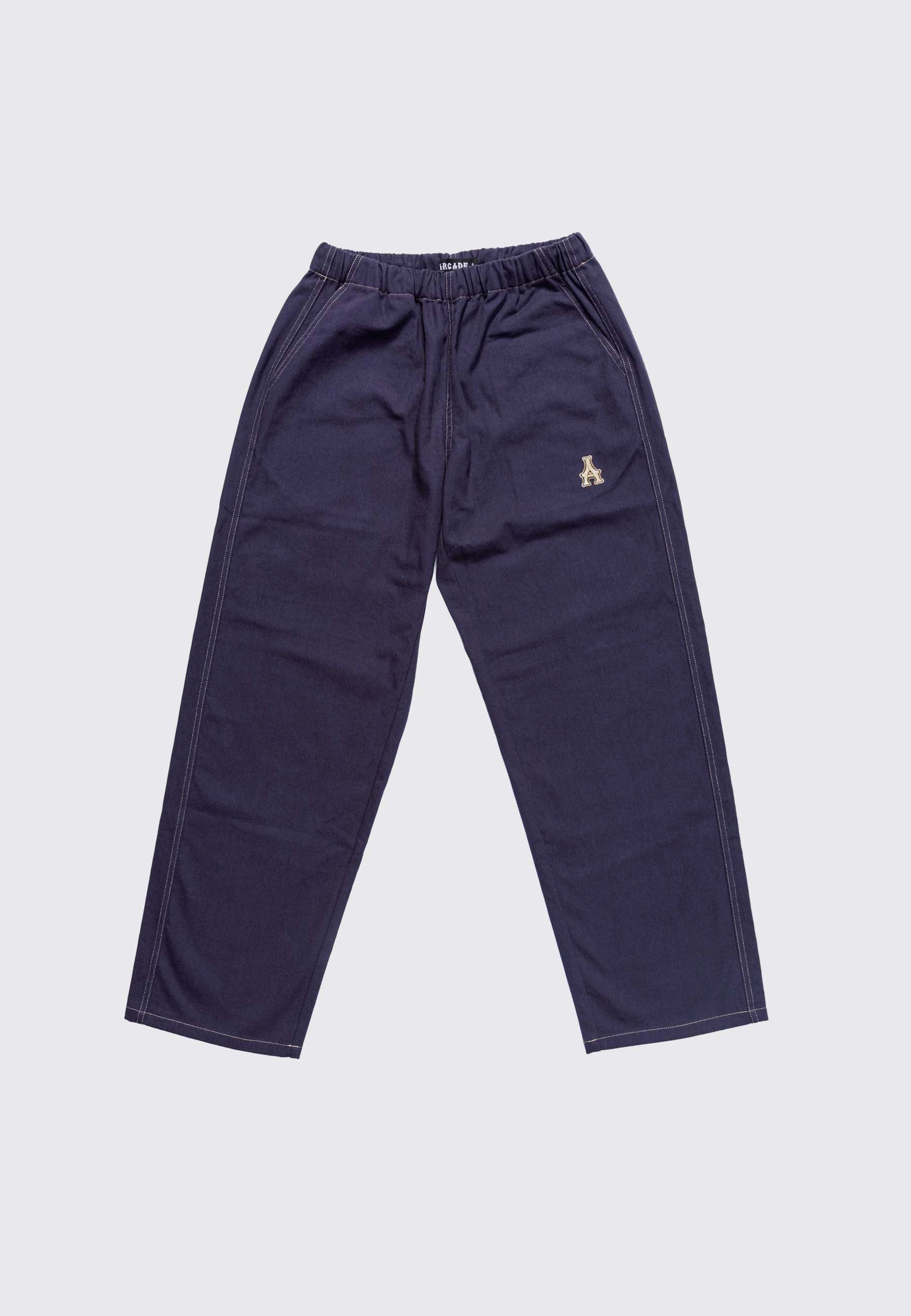 Elasticated Drill Skate Pant - navy