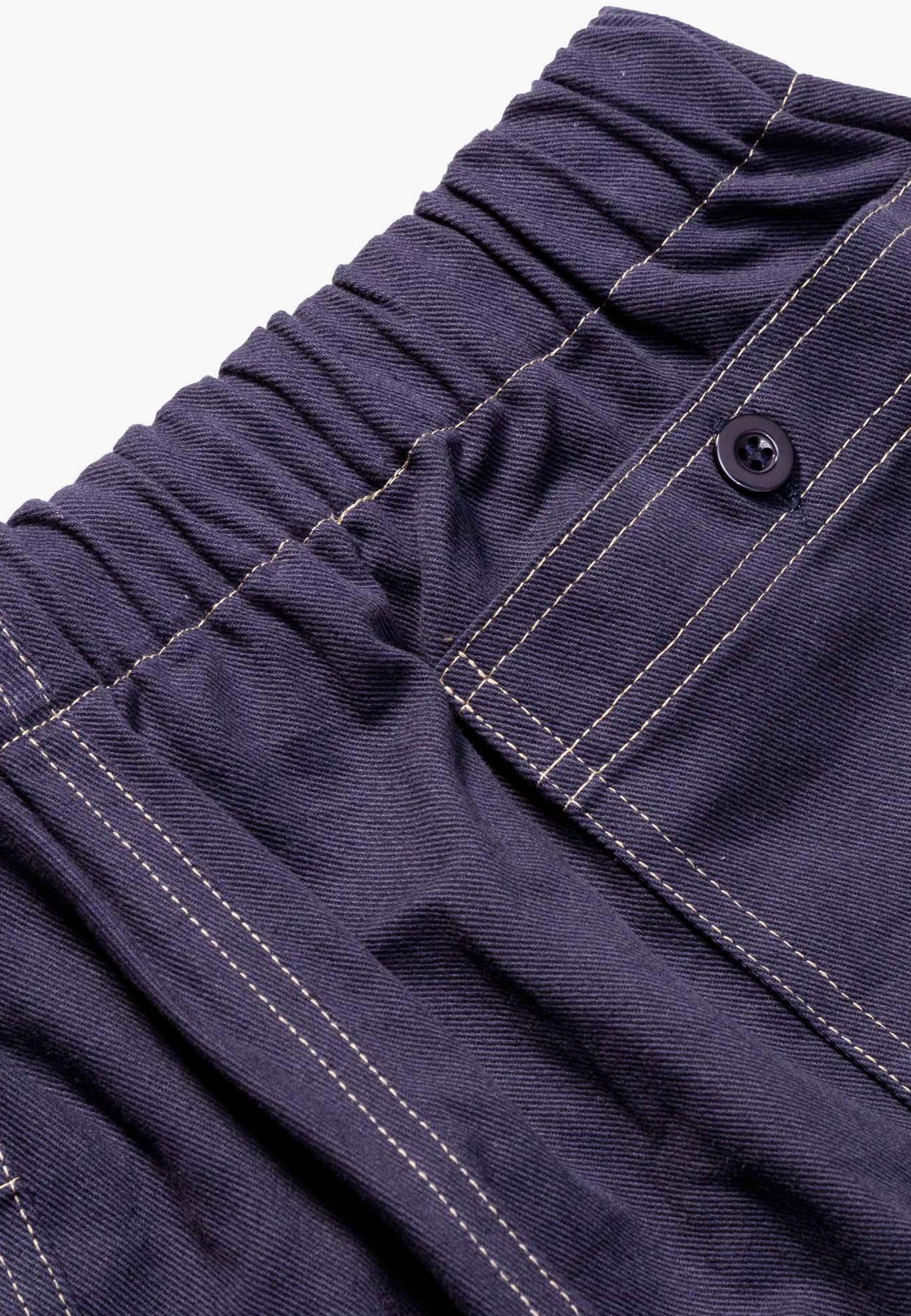 Elasticated Drill Skate Pant - navy