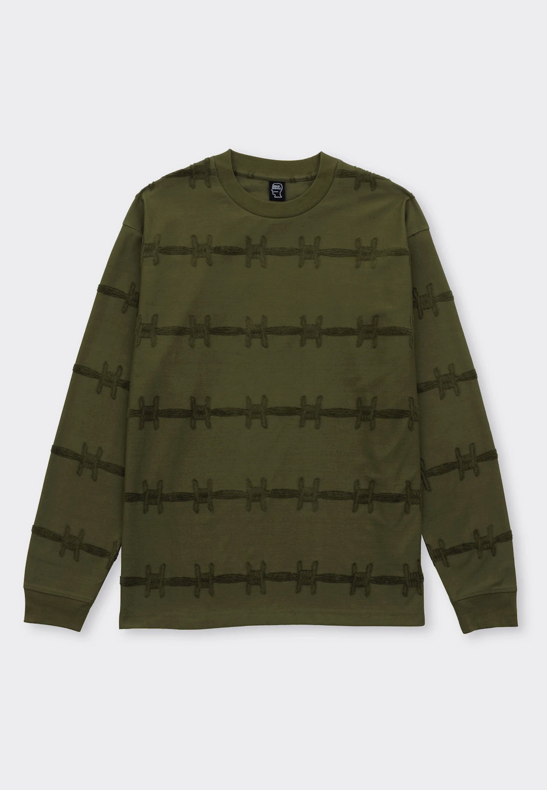 Barbed Wire Burnout Long Sleeve - olive