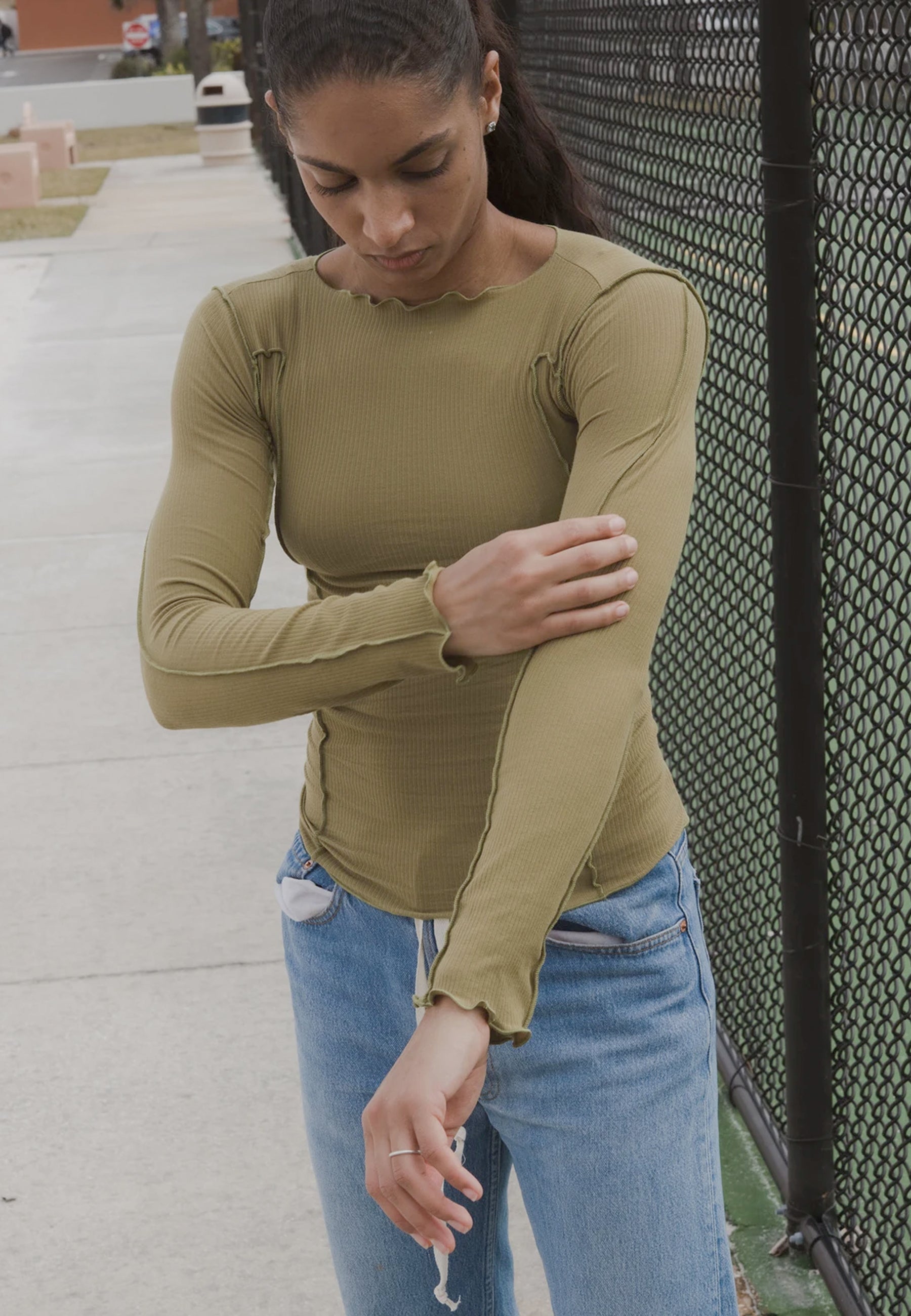 Omato Long Sleeve - galti green