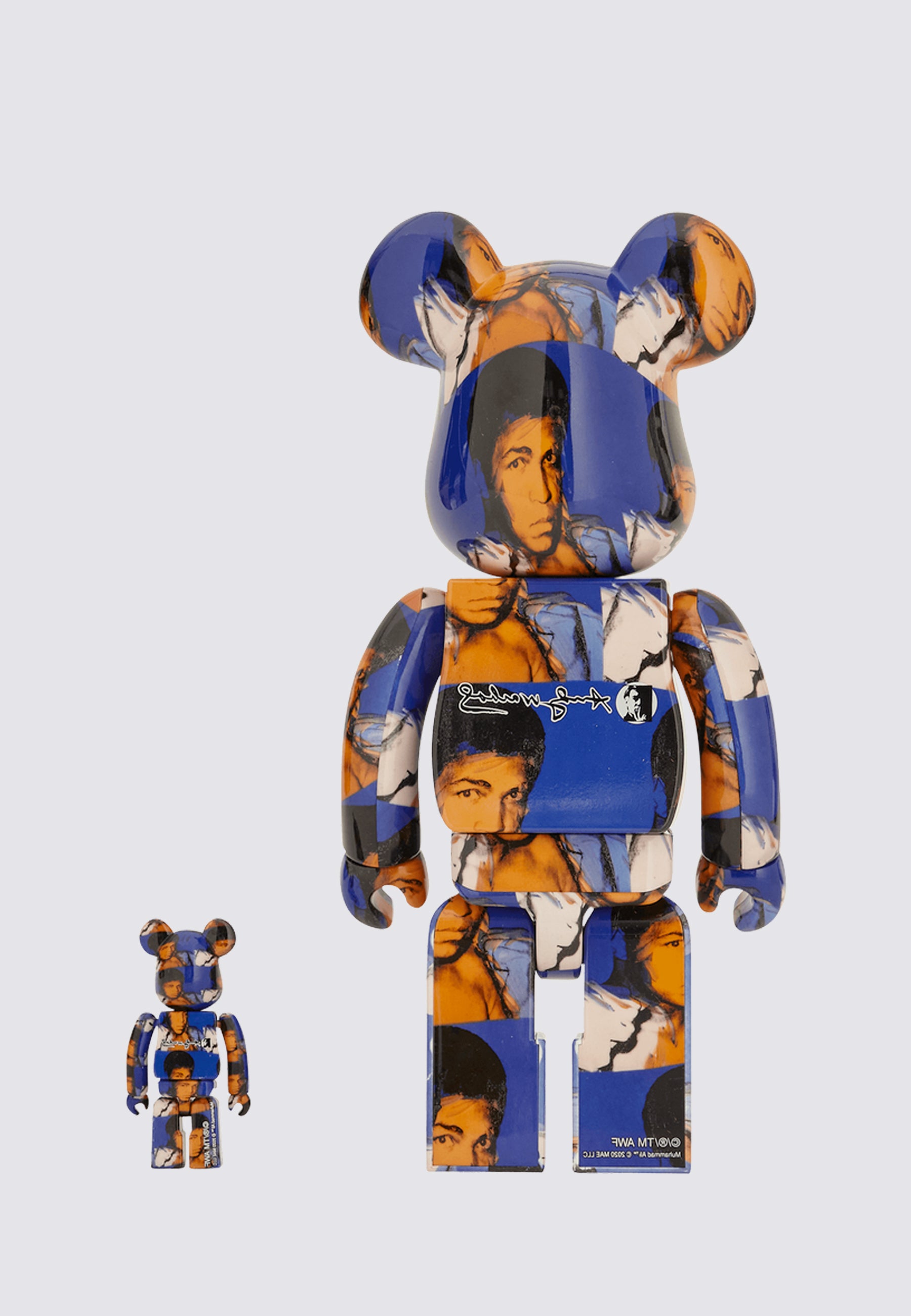 Be@rbrick Andy Warhols Muhammad Ali 100% + 400% Set