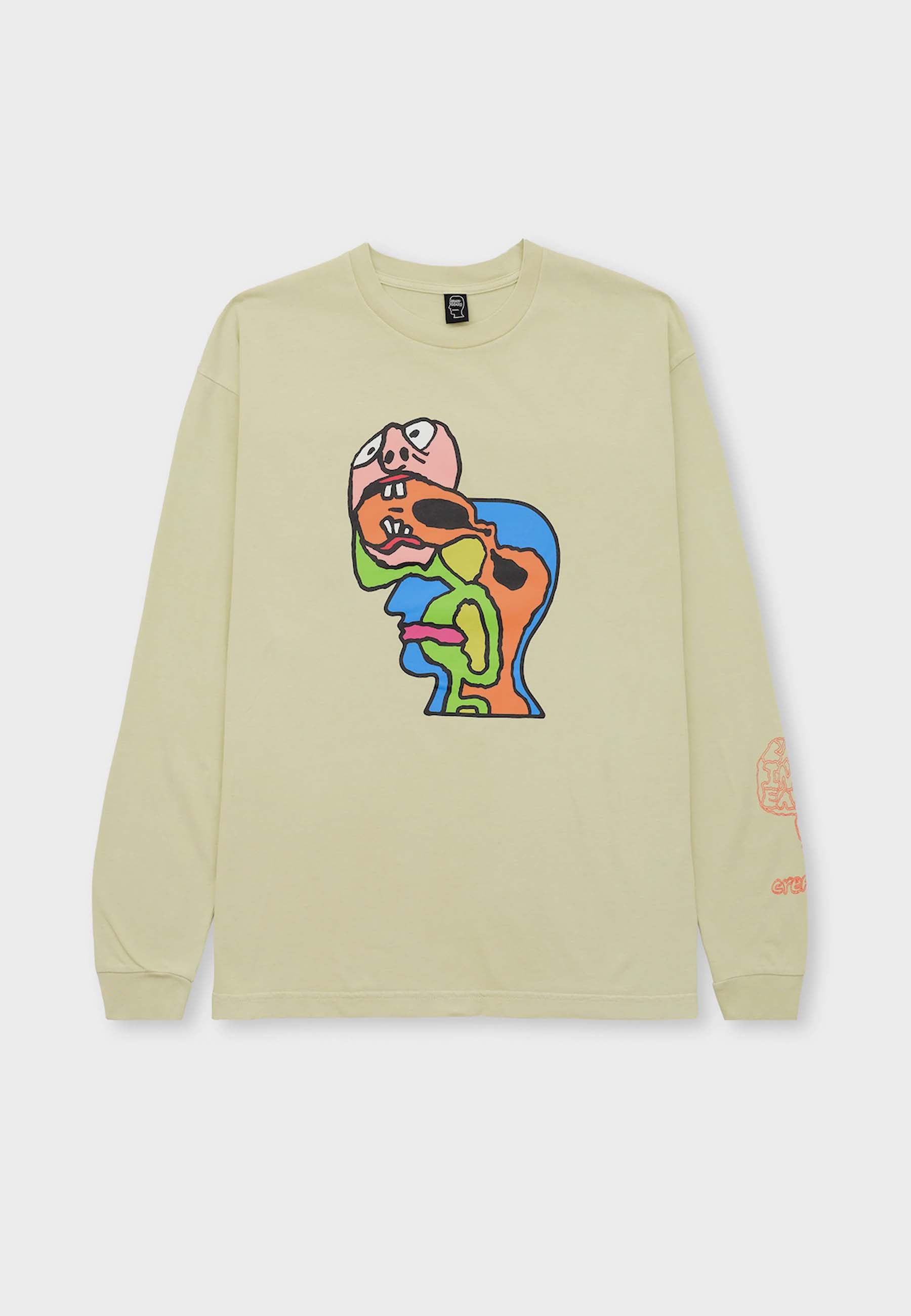 Brain Eater Long Sleeve T-Shirt - natural