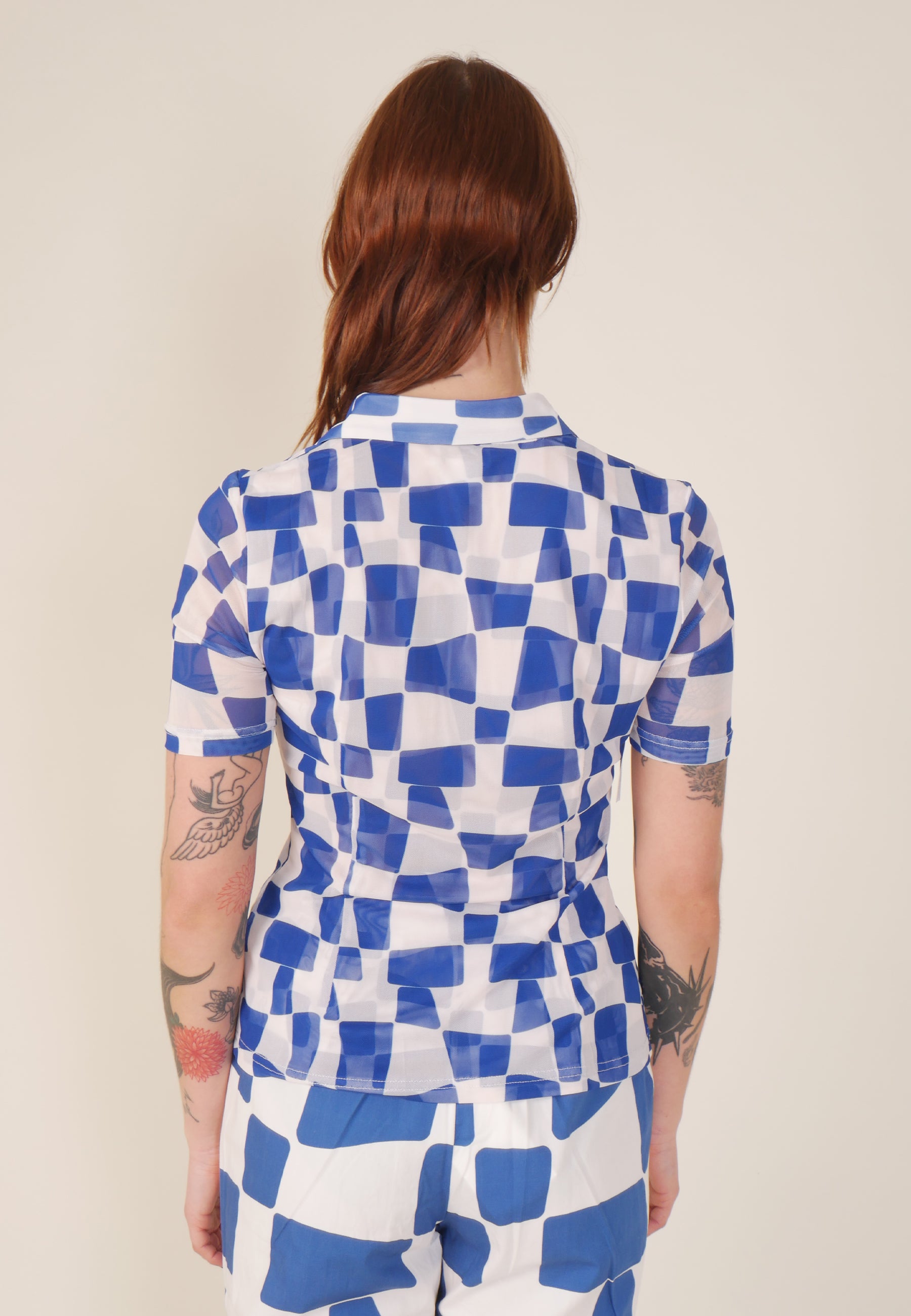 Kai Button Up Shirt - Cobalt
