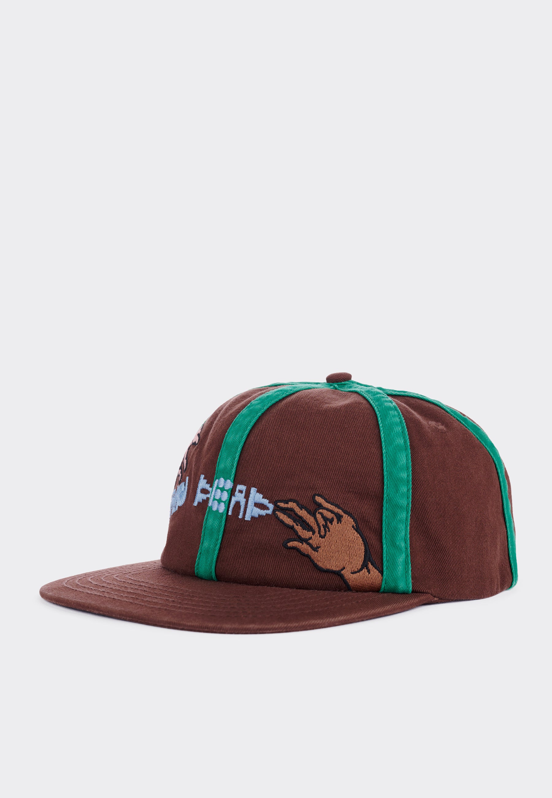 Connection 6 Panel Twill Cap - brown