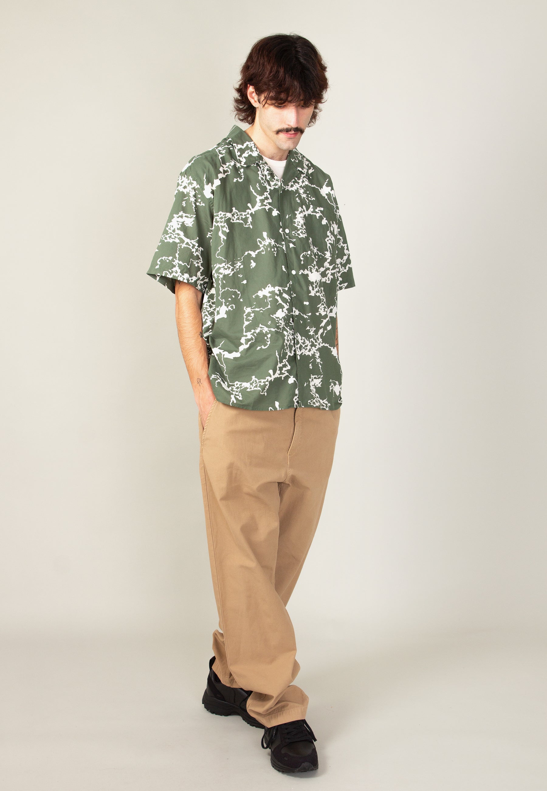 Carsten Print Shirt - lichen green