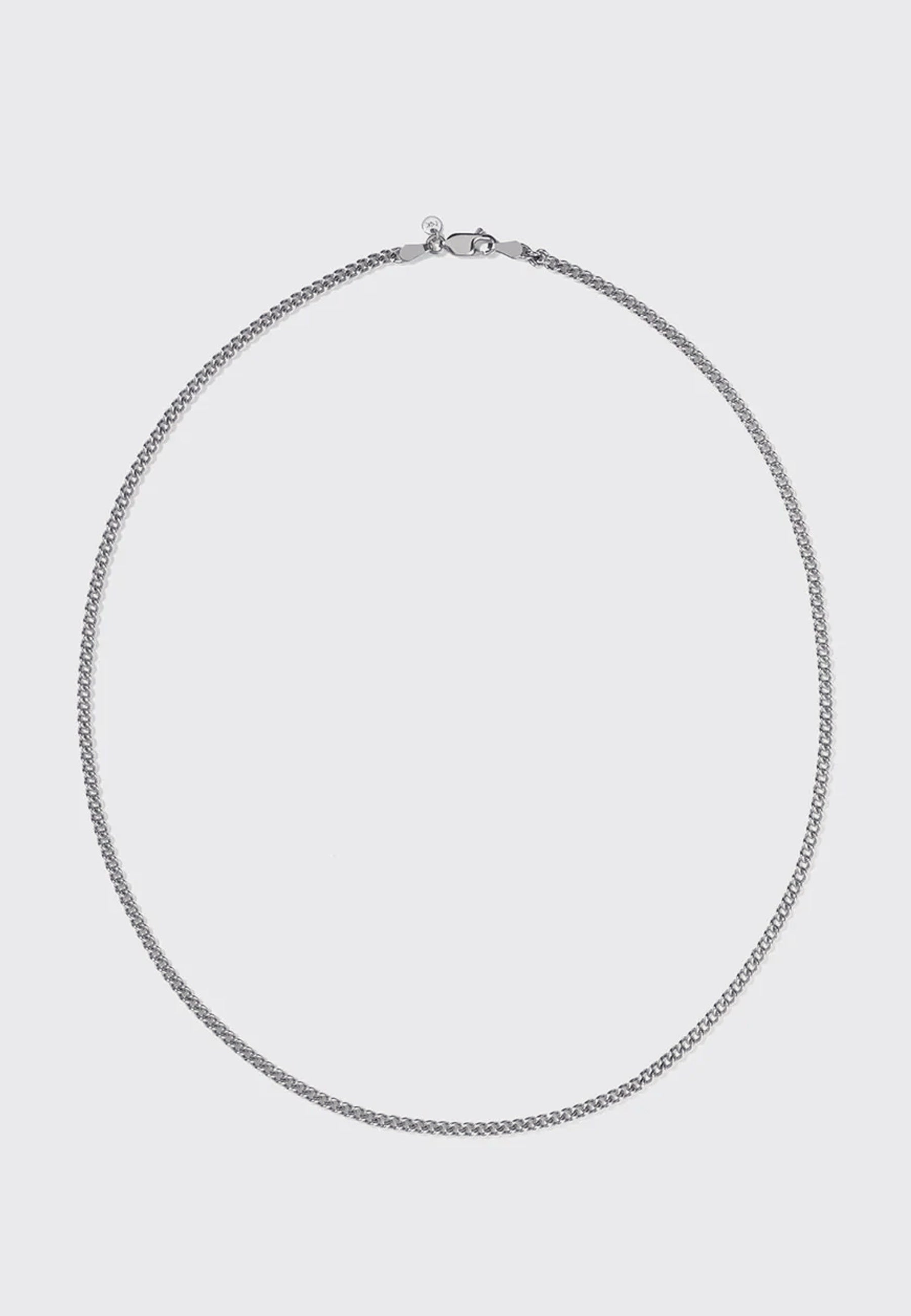 Curb Chain Necklace - Silver