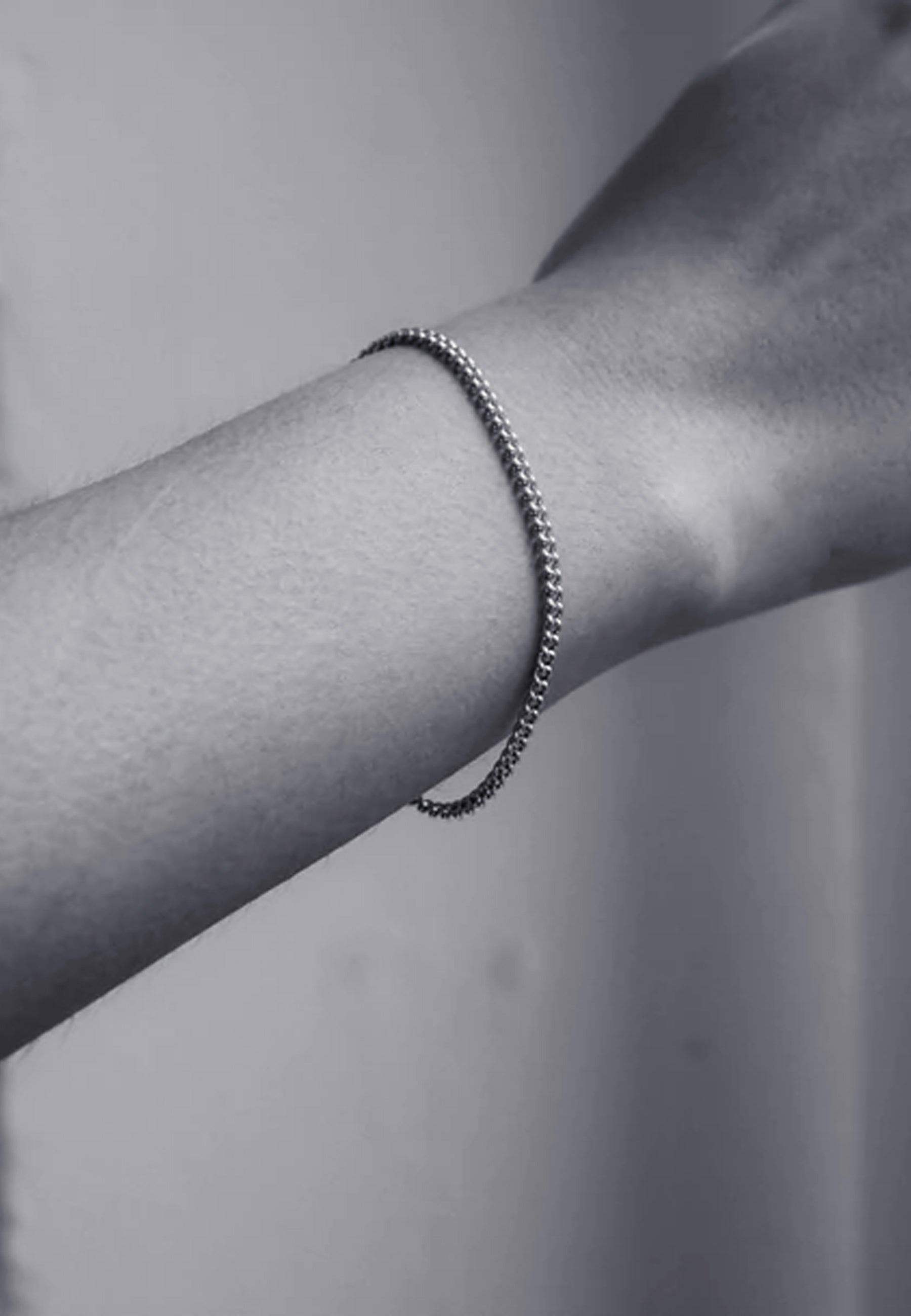 Curb Chain Bracelet - Silver