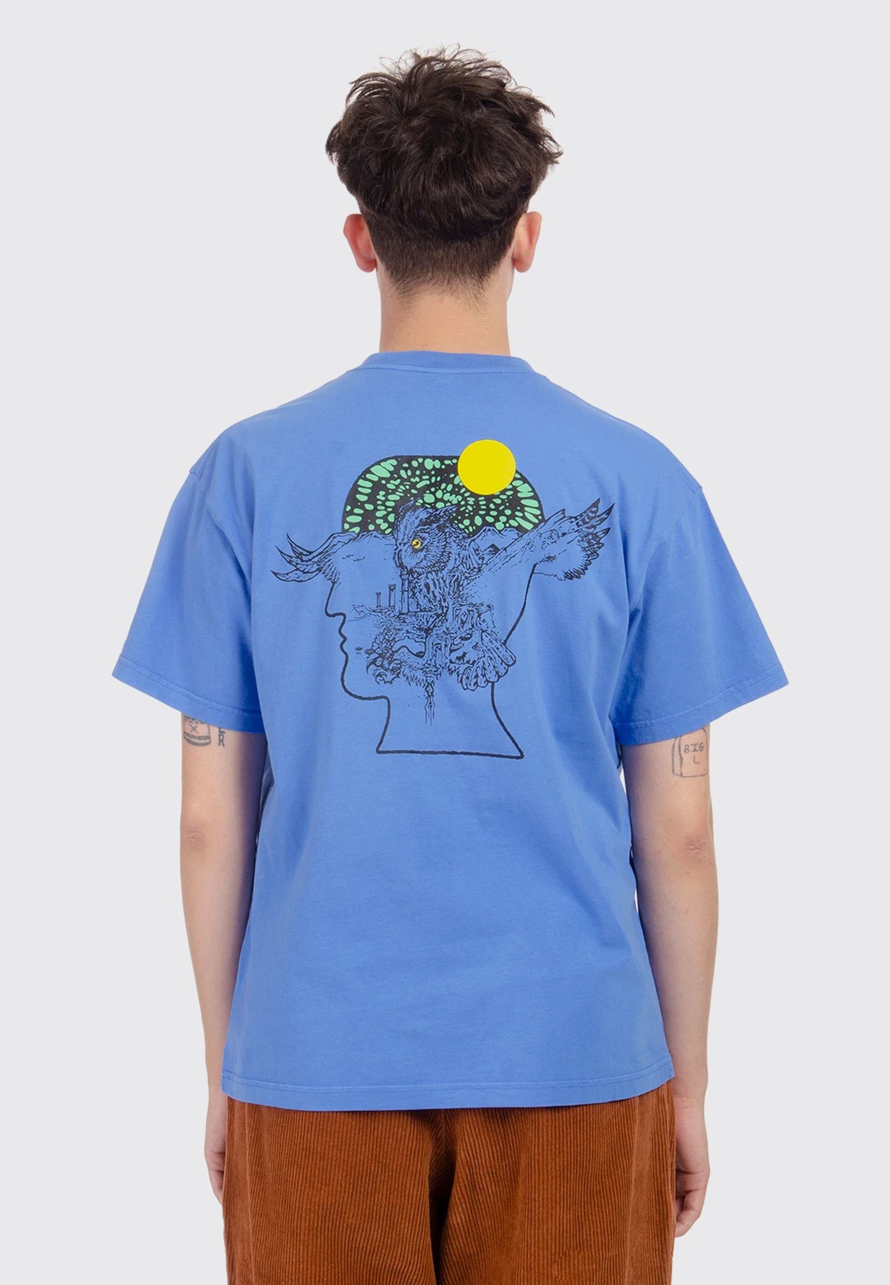 Electric Owl T-Shirt - china blue