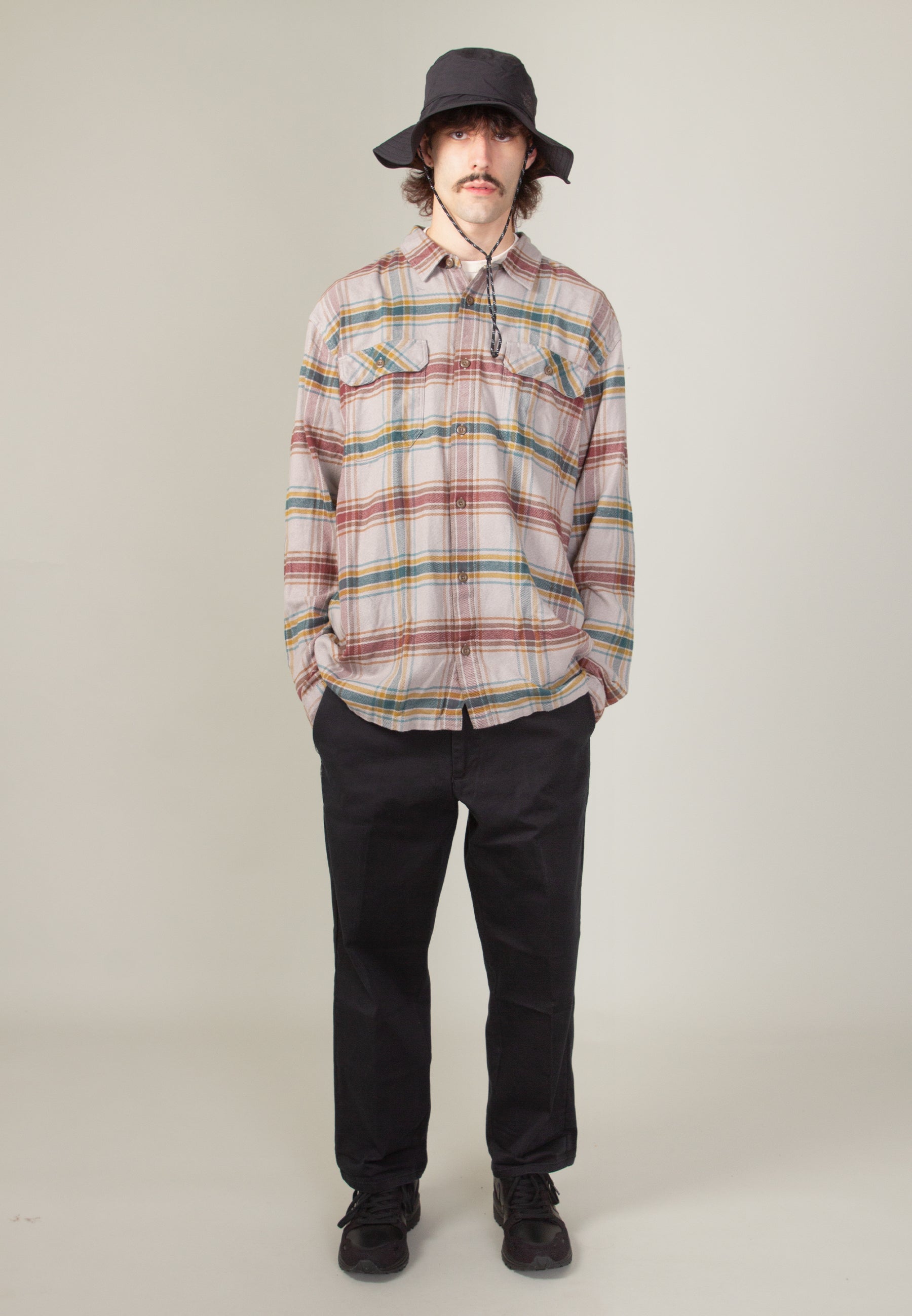 Fjord Flannel Shirt - feather grey