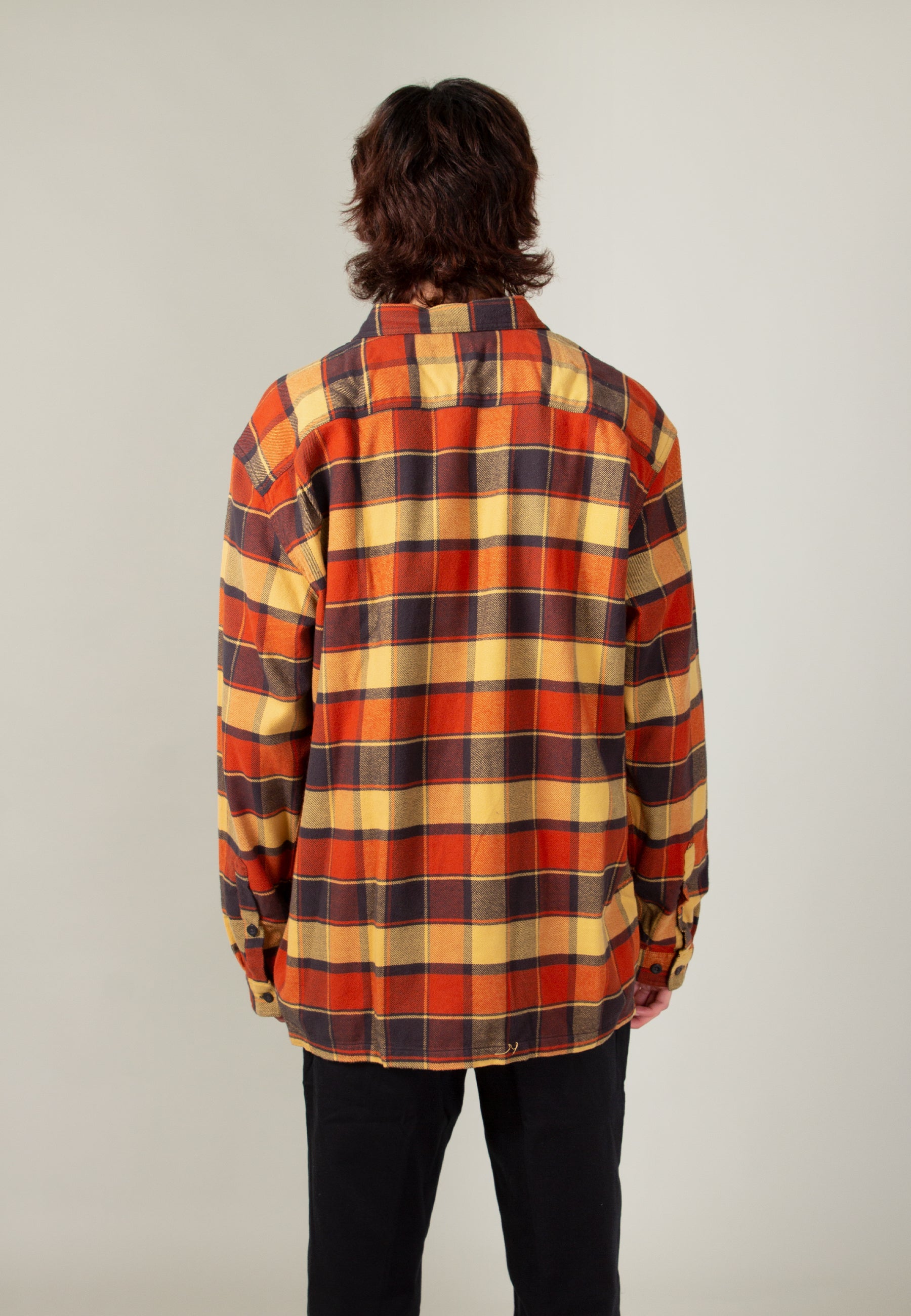 Fjord Flannel Shirt - plots burnished red