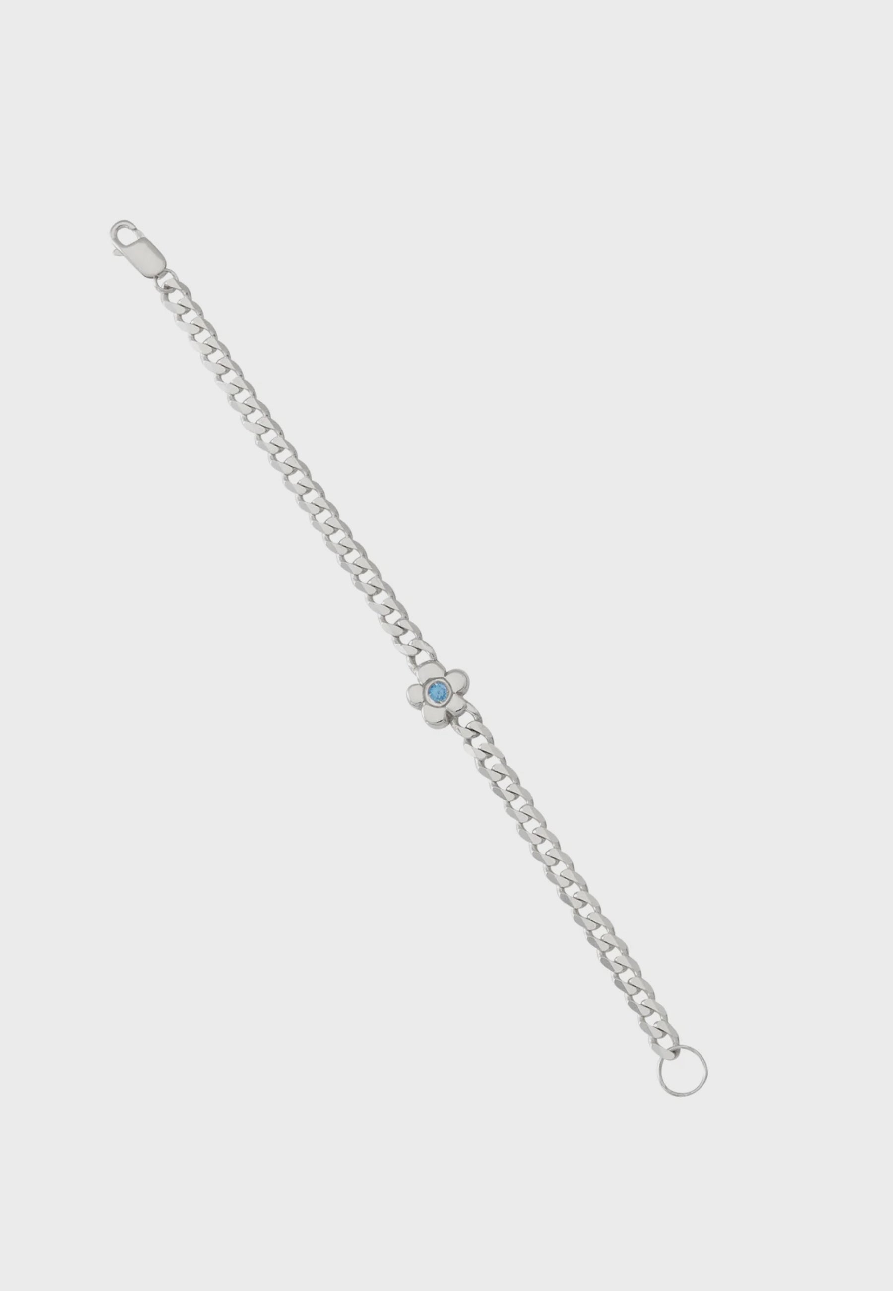 Flower Bracelet - Blue Topaz