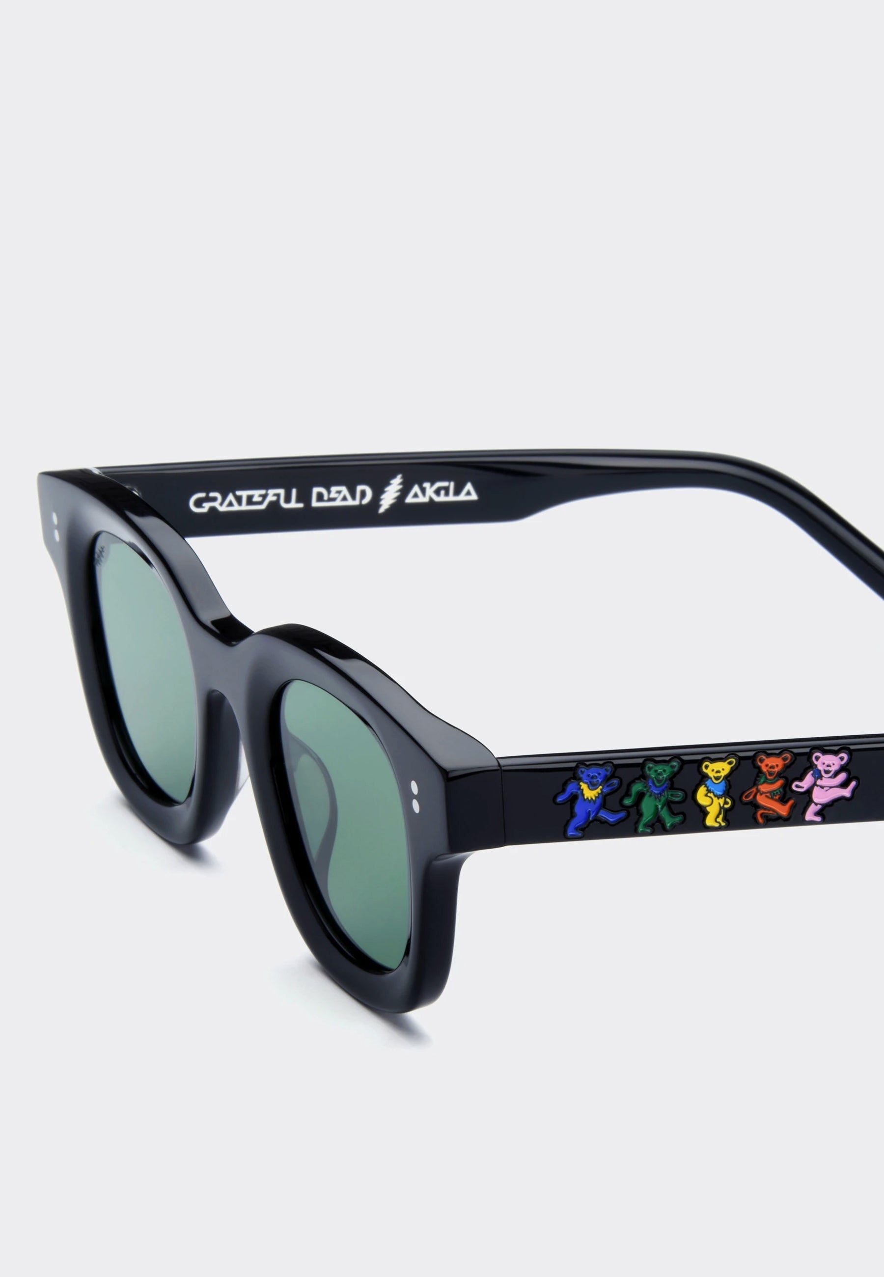 Grateful Dead Apollo Sunglasses - black/green