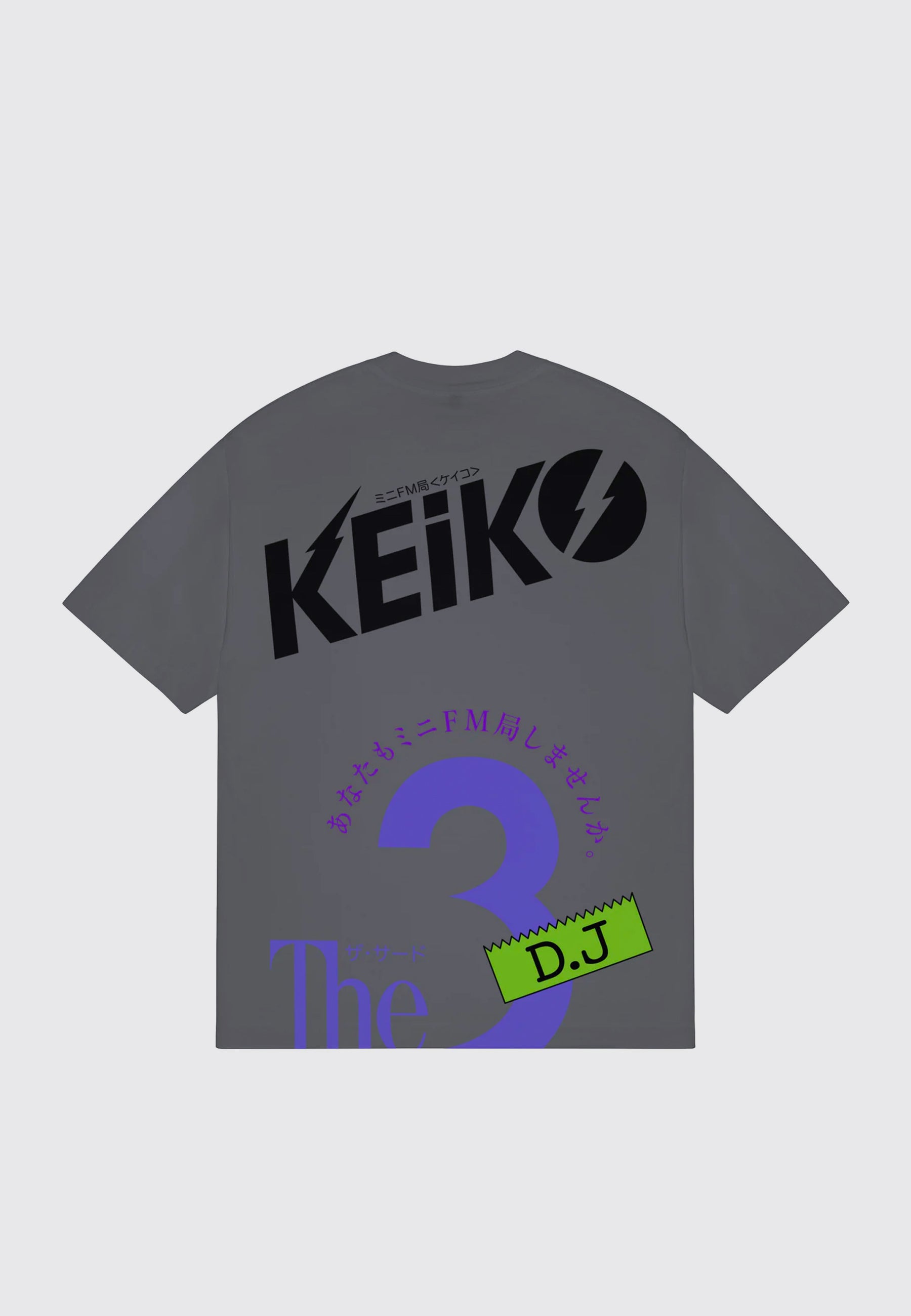 Half T-Shirt - Charcoal
