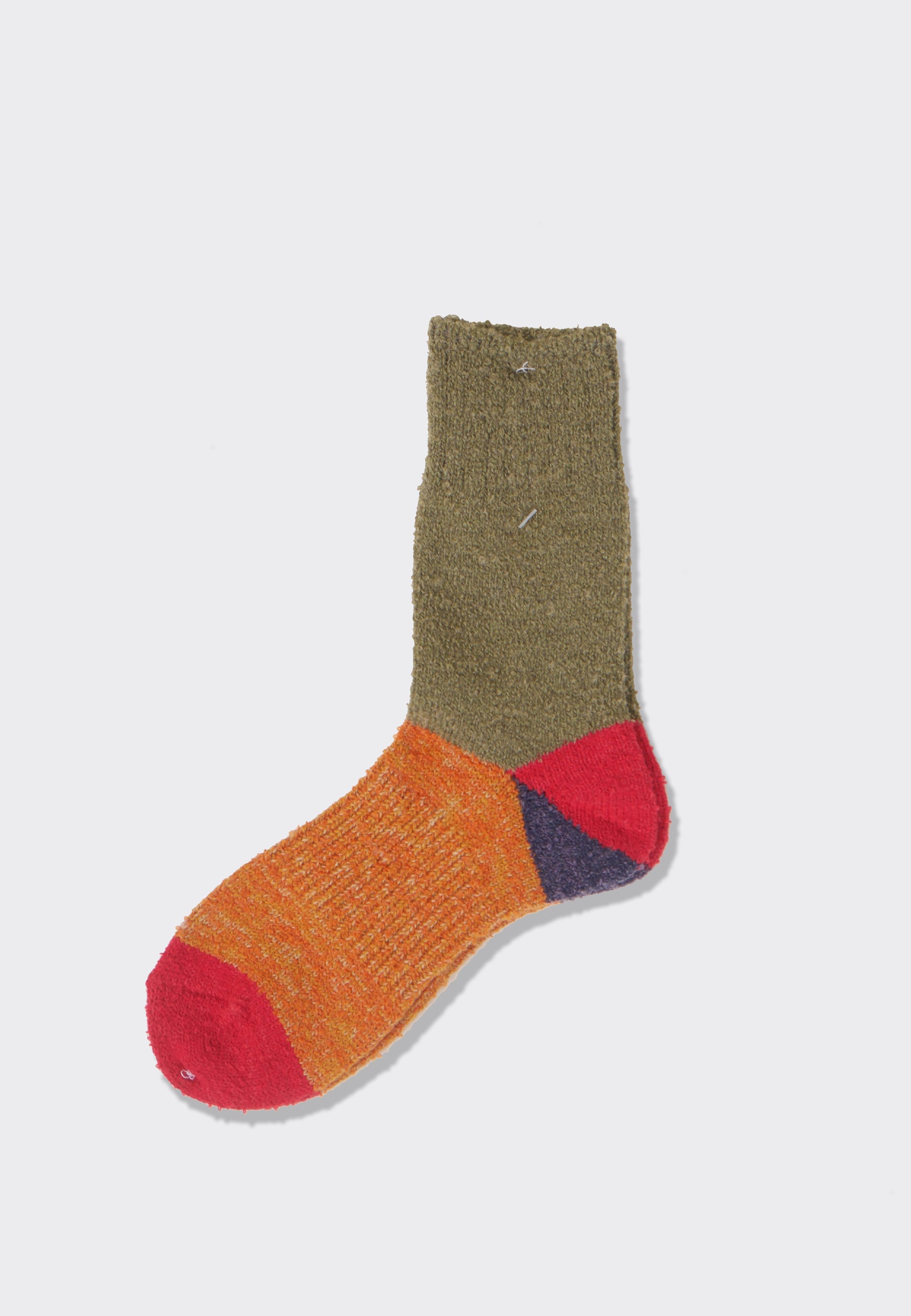 Heel Switching Dralon Wool - Army/Red/Orange/Blue