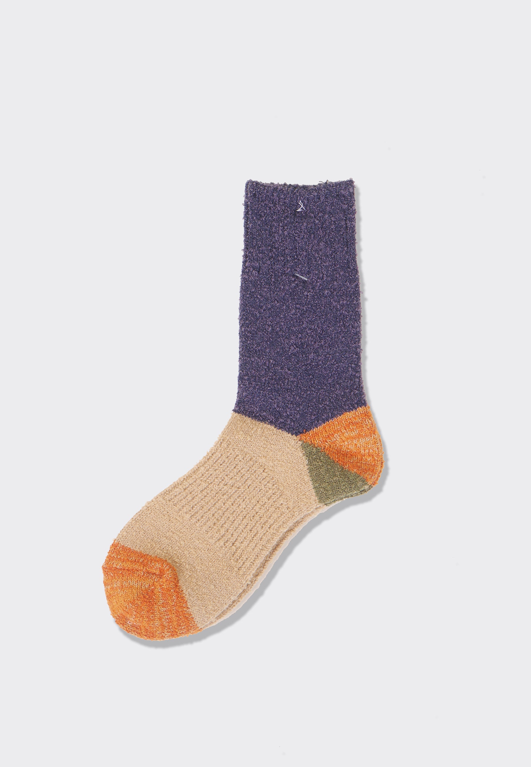Heel Switching Dralon Wool - Blue/Orange/Taupe/Army