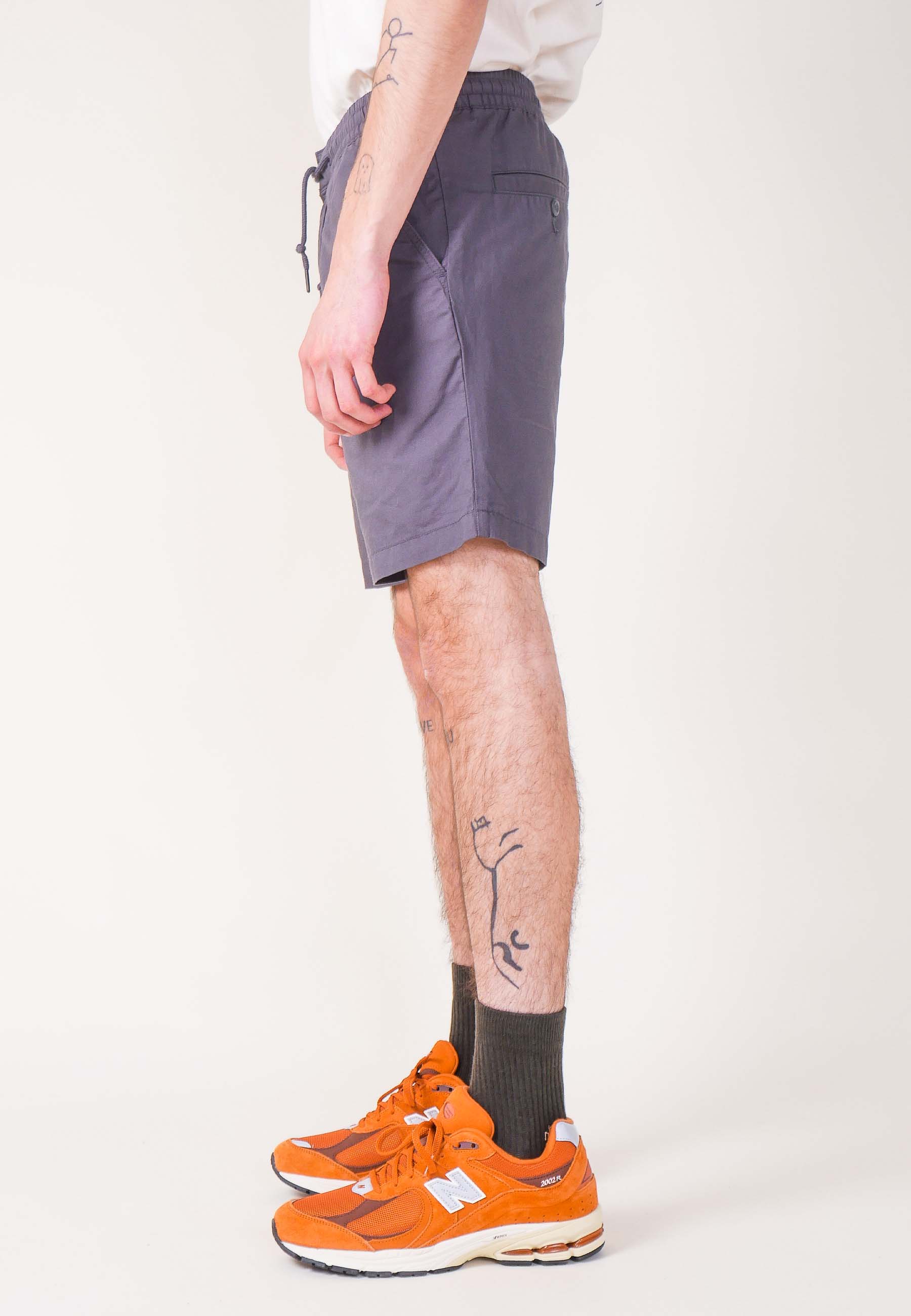 Hemp Volley Short - Forge Grey
