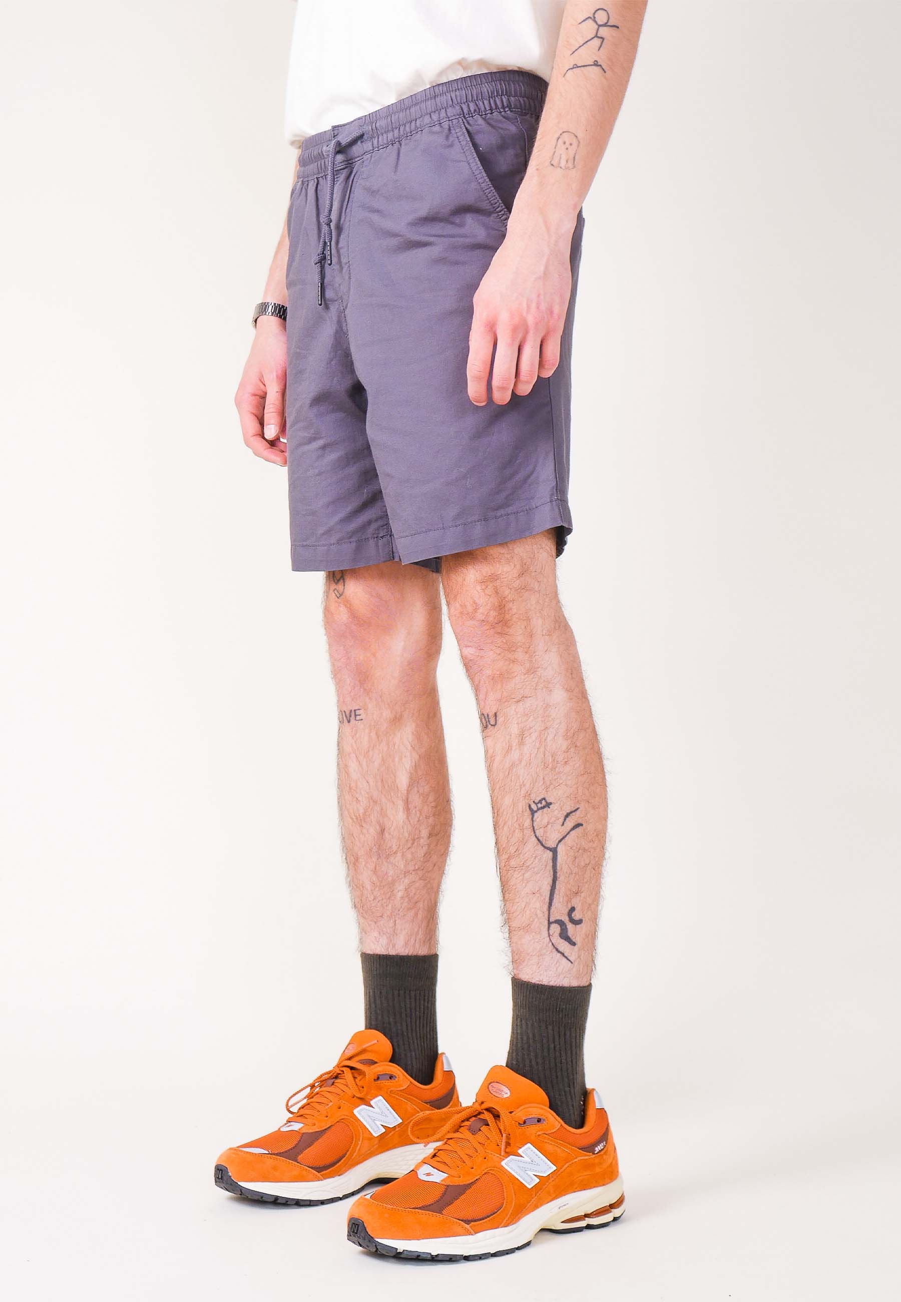 Hemp Volley Short - Forge Grey