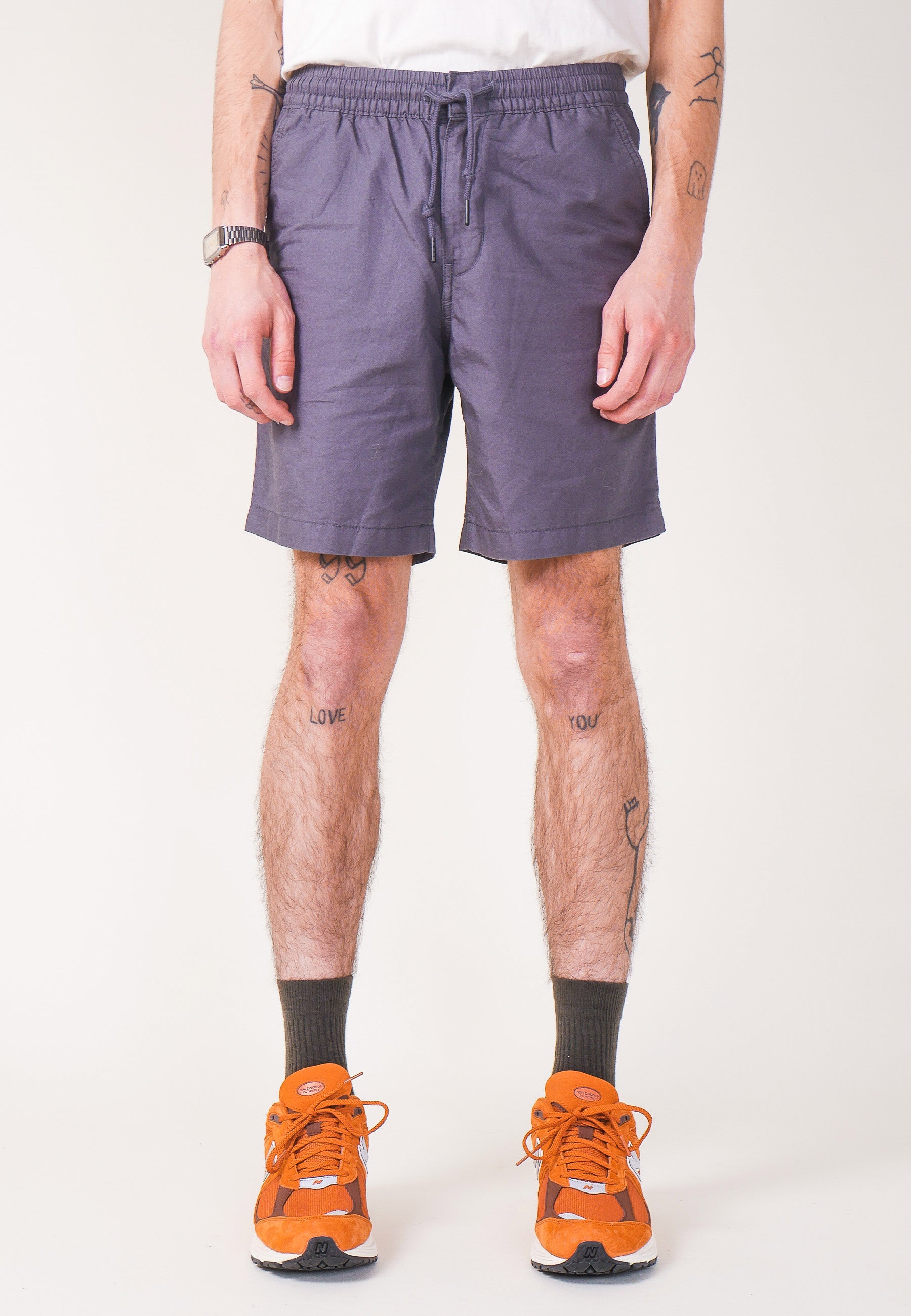 Hemp Volley Short - Forge Grey