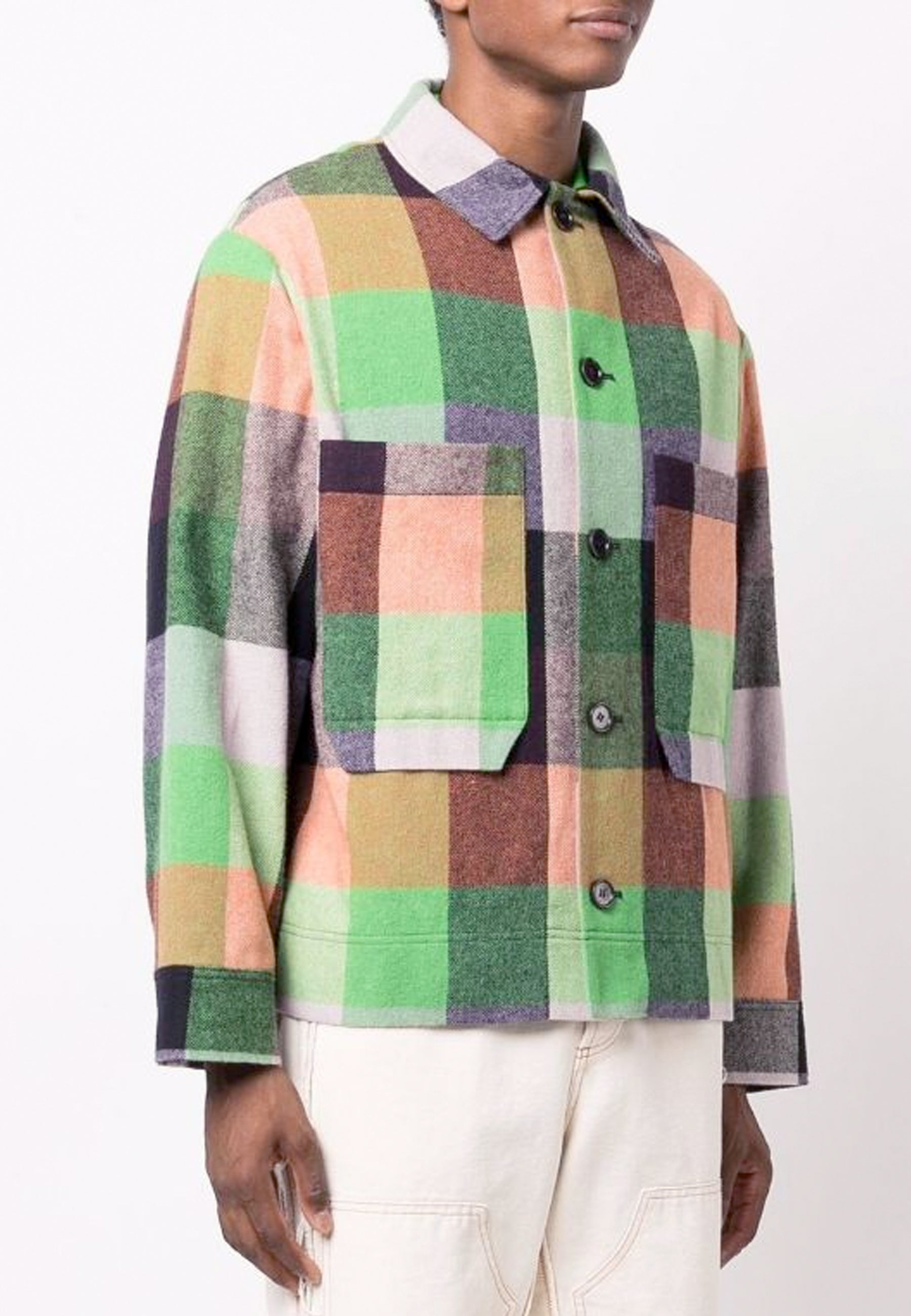 Henrik Vibskov Buy Lamington Jacket green/orange/lavender