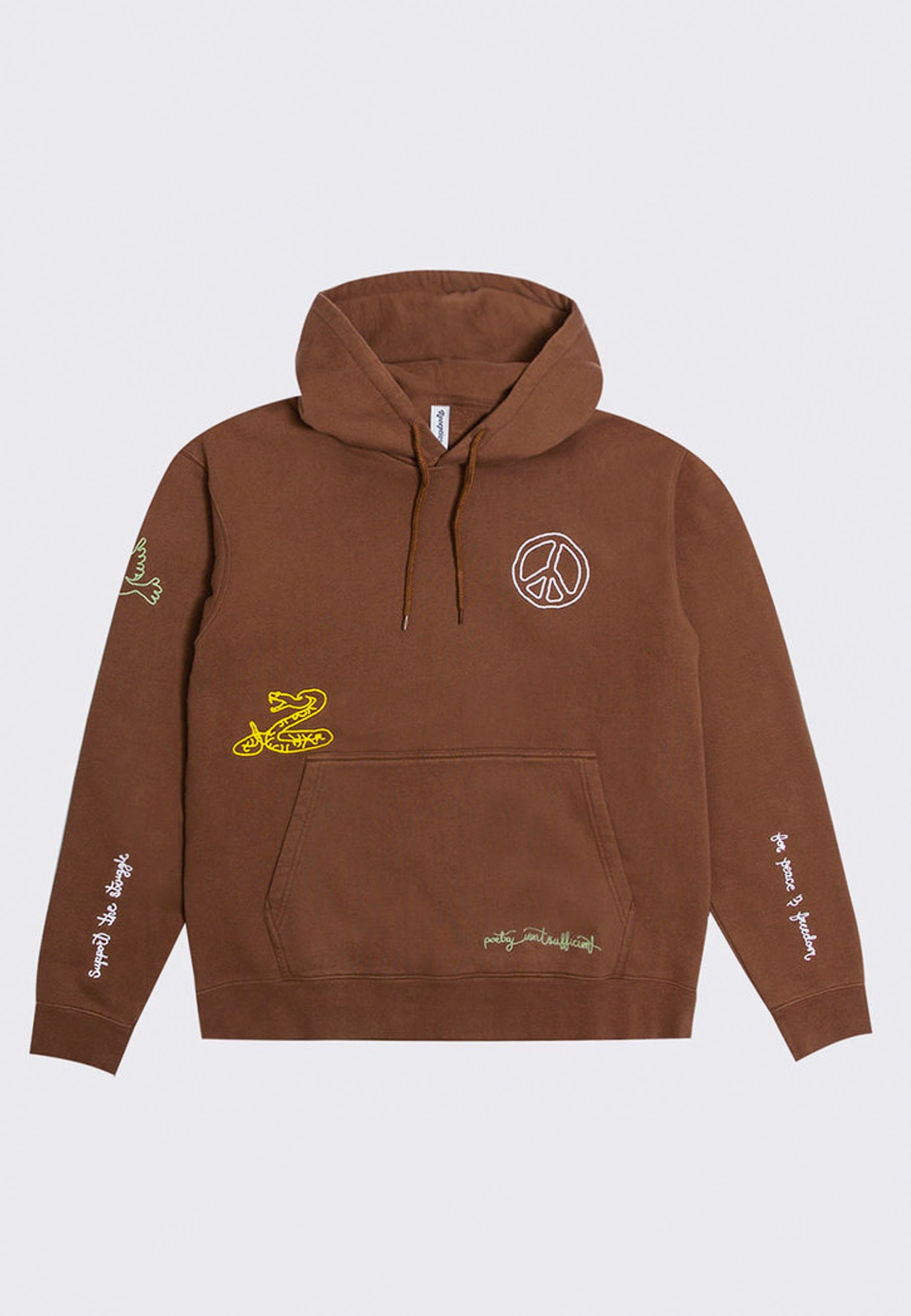 Hooded Sweat Fleece - chocolate brown