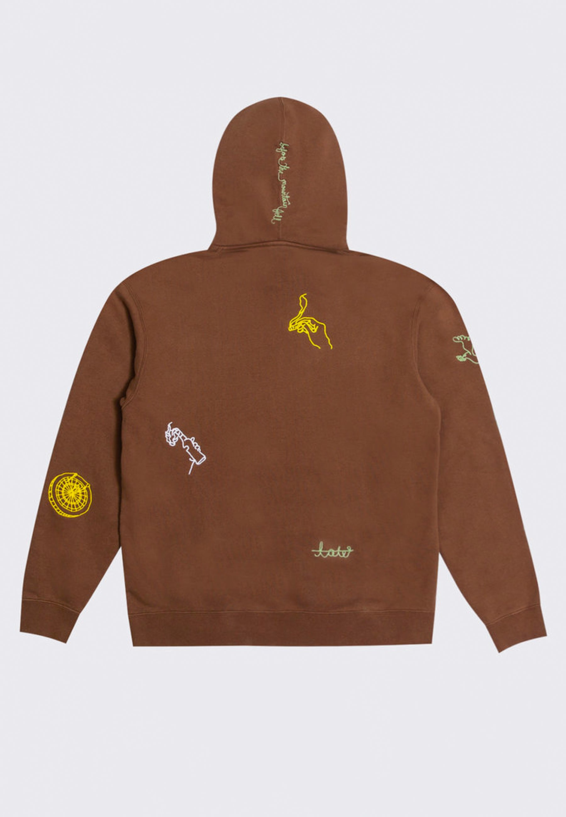 Hooded Sweat Fleece - chocolate brown