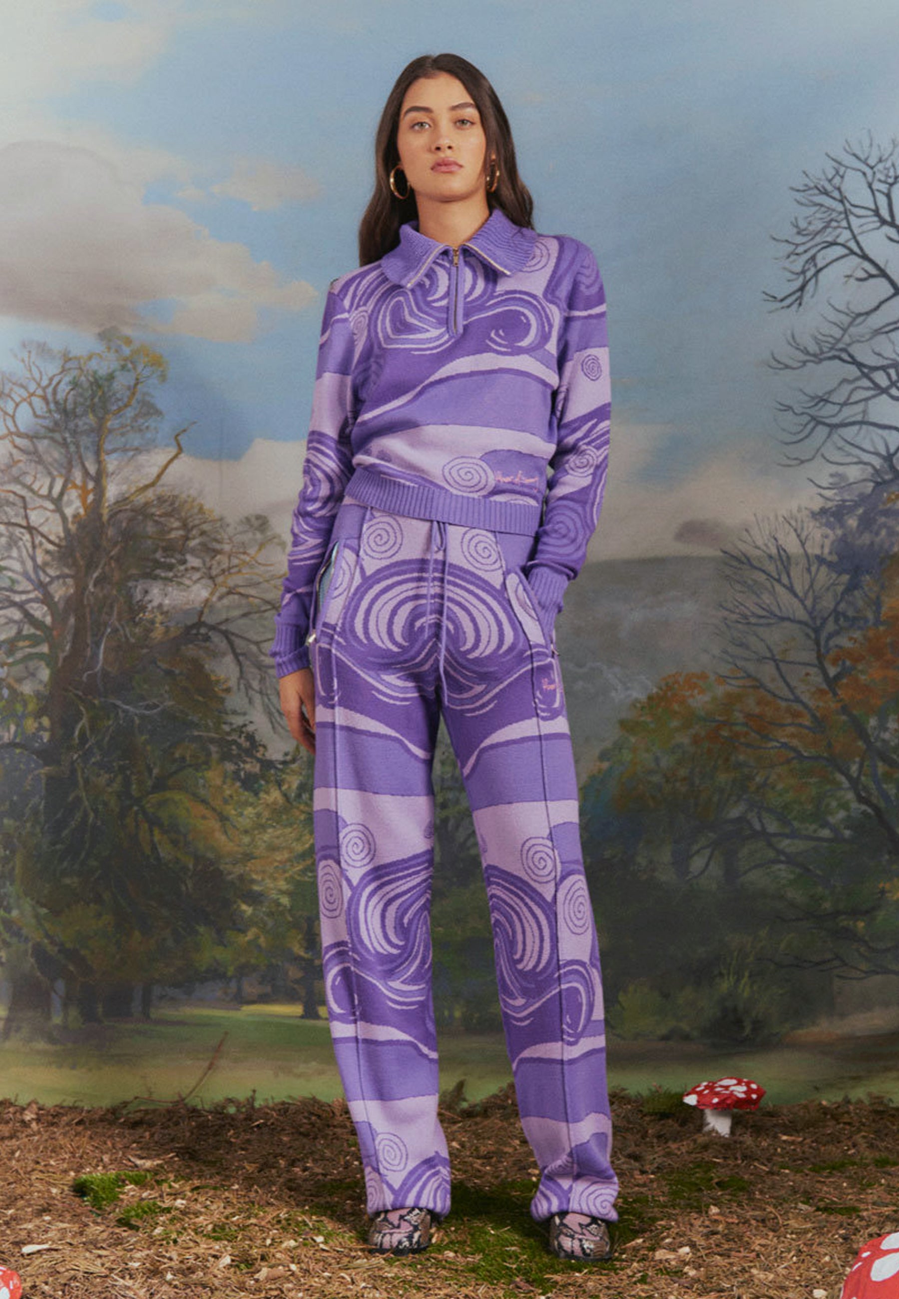 Indigo Skies Tracksuit Top - violet