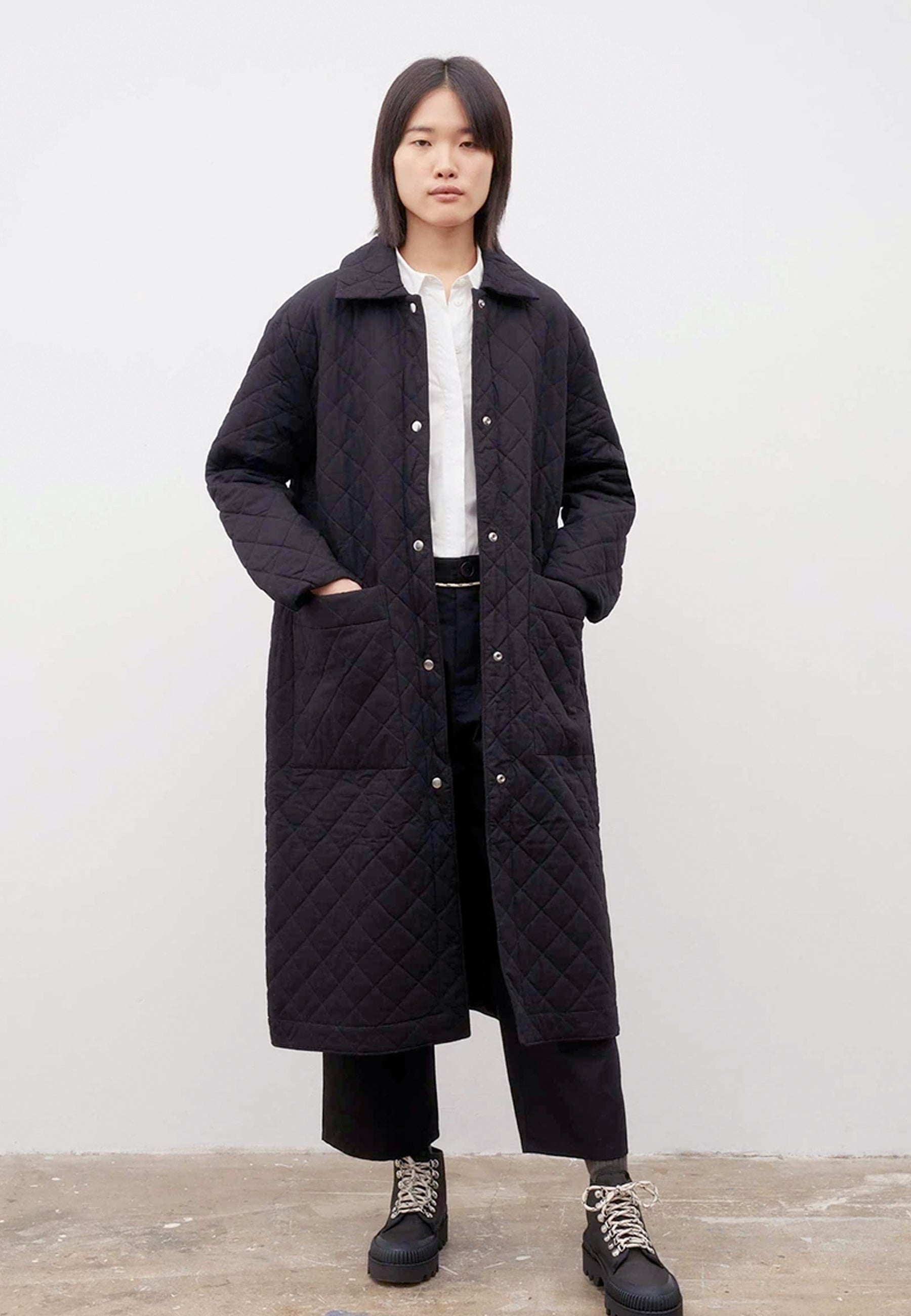 Quilt Coat - black