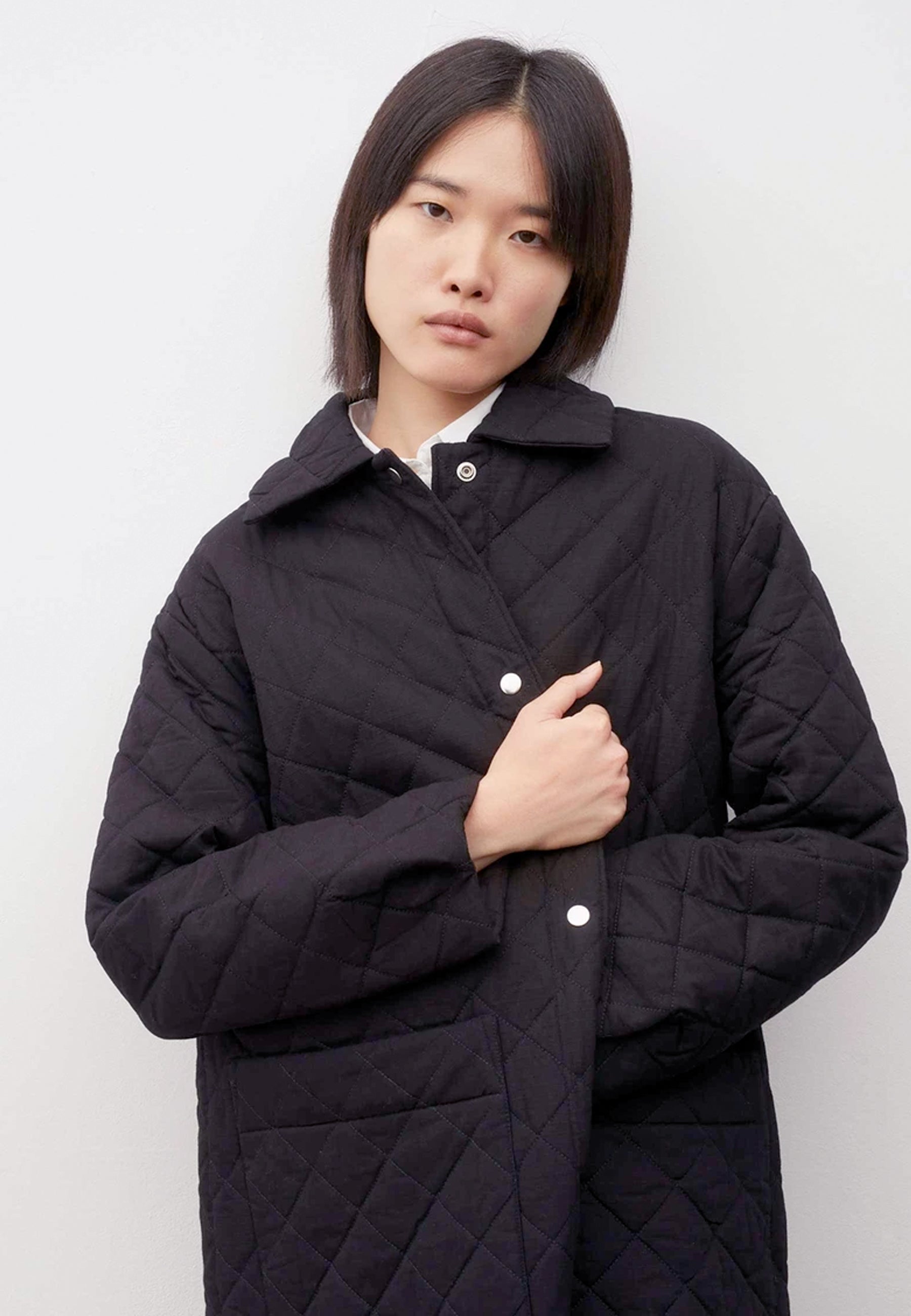 Quilt Coat - black