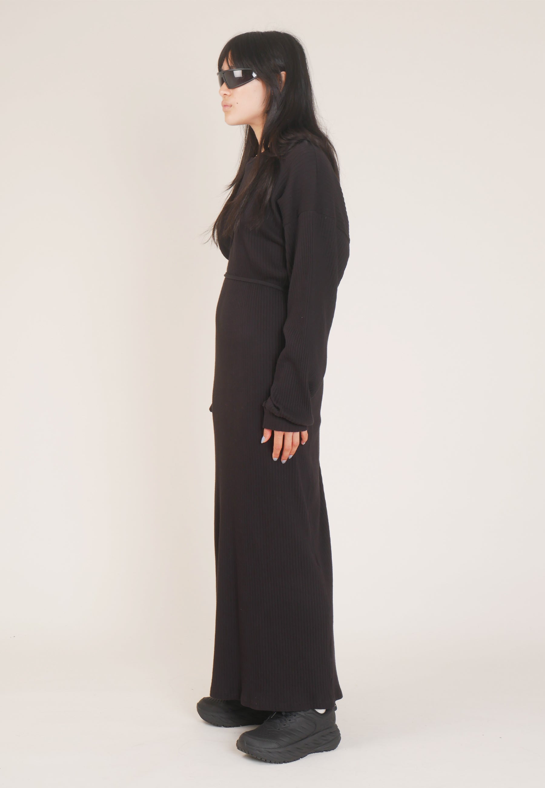 Shaw Long Sleeve Kaftan - black