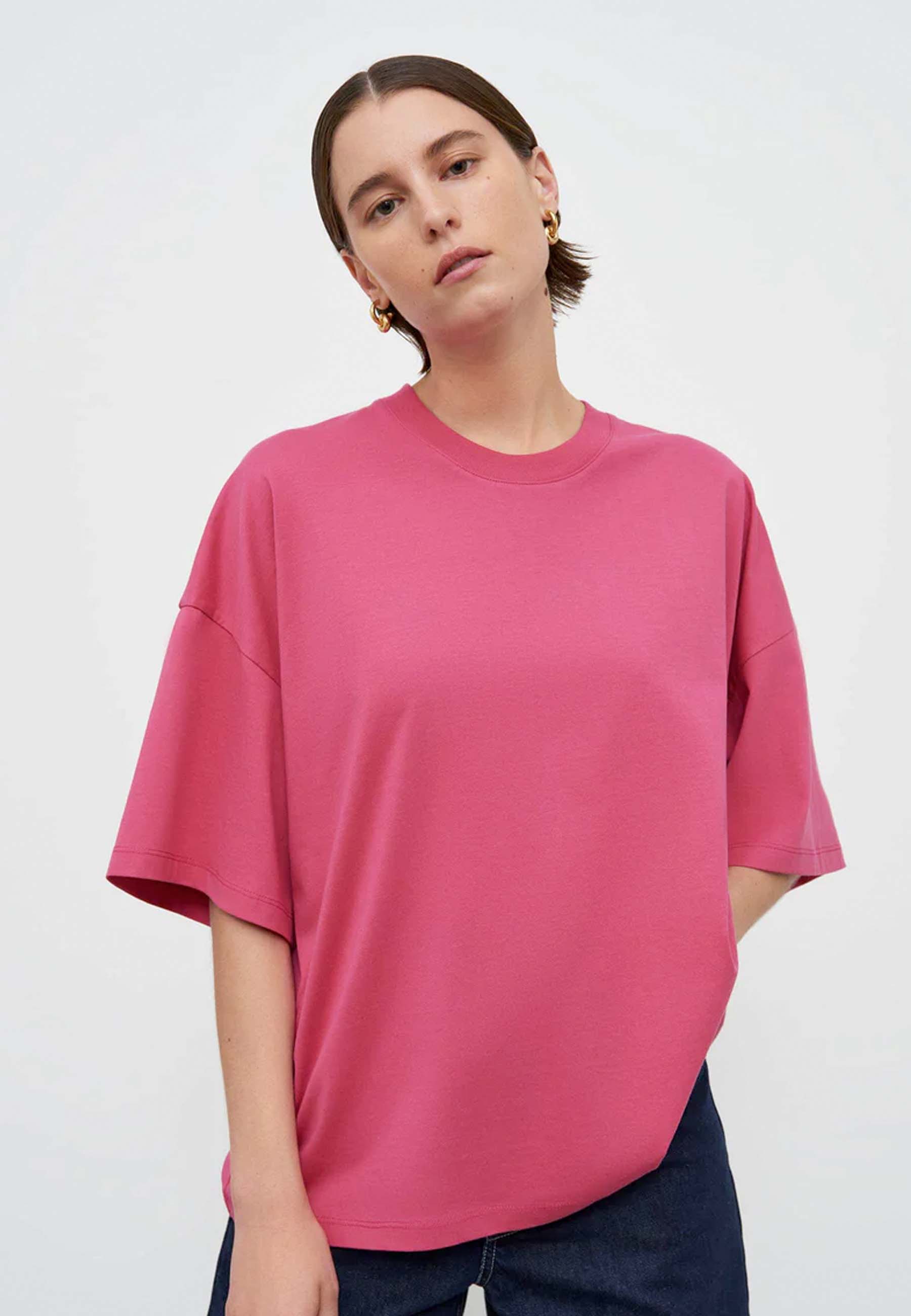Oversized Boxy T-Shirt - Fuchsia