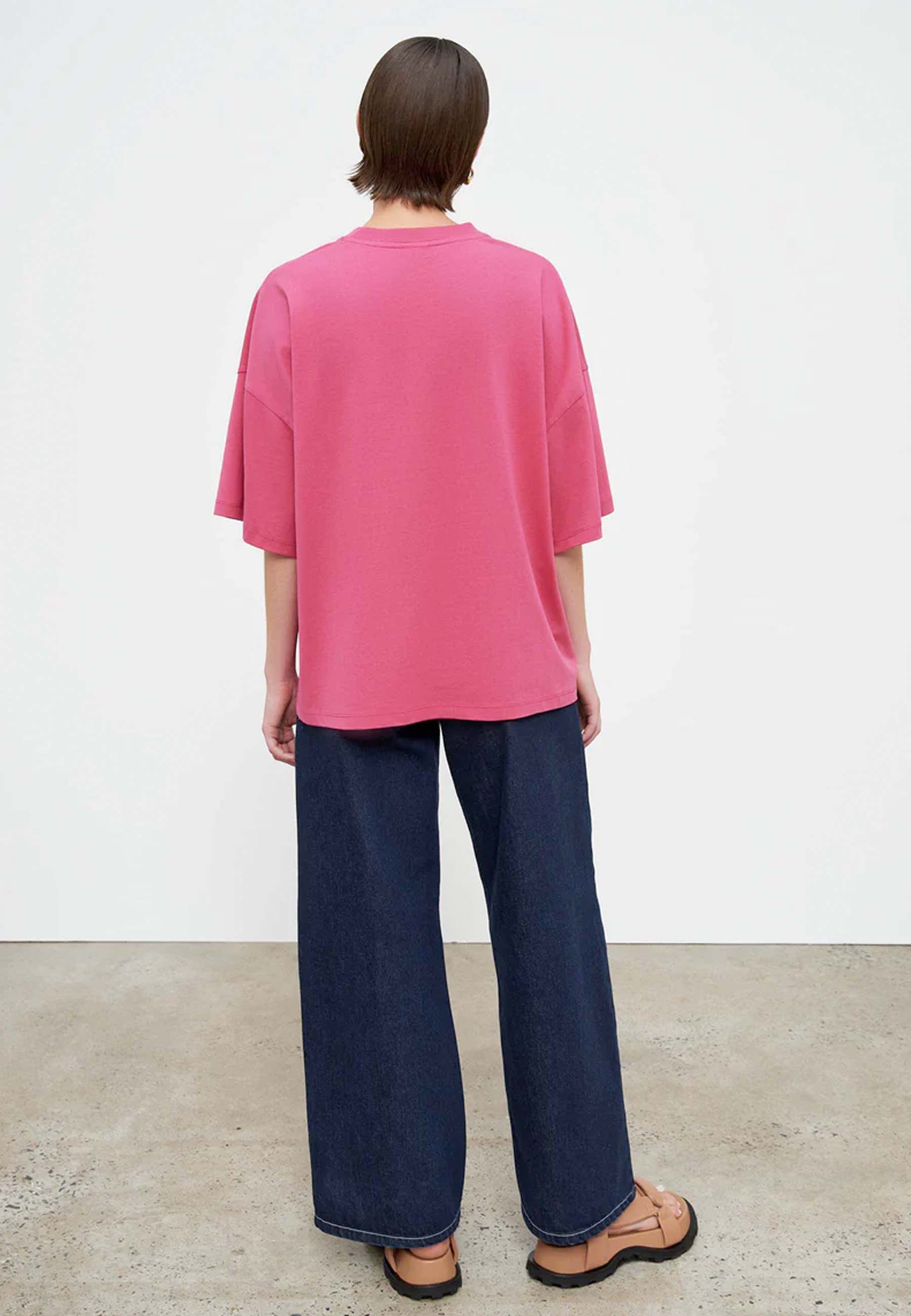 Oversized Boxy T-Shirt - Fuchsia
