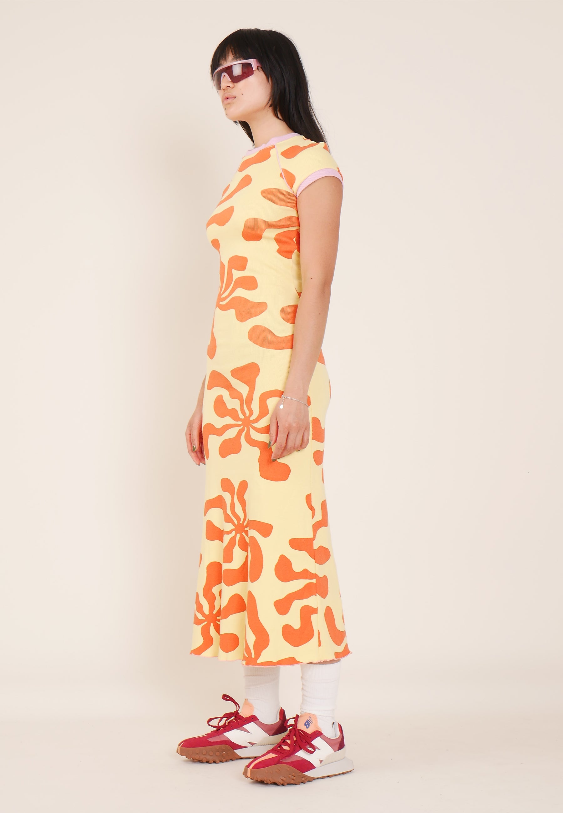 Hole Dress - tequila sunrise