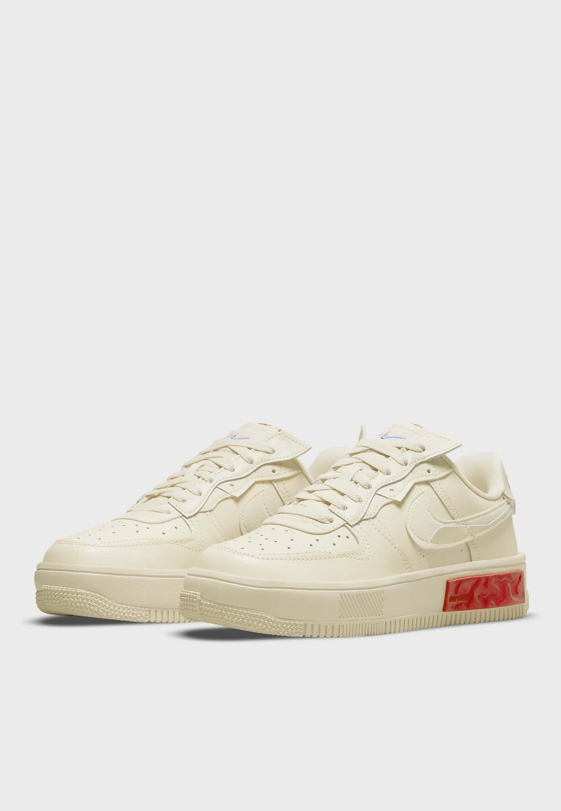 Womens Air Force 1 Fontanka - phantom/white university/red